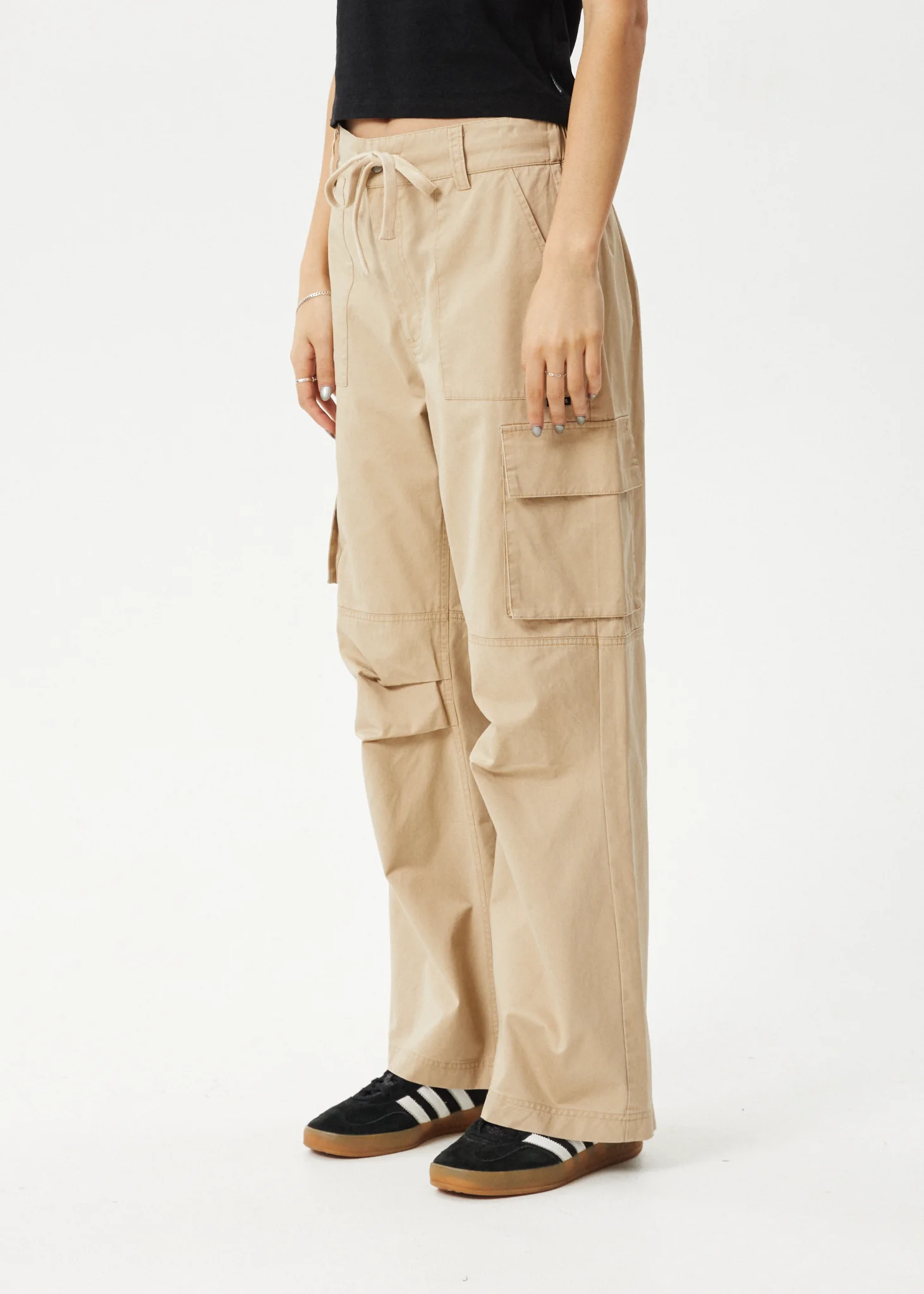 AFENDS Womens Apprentice - Cargo Pant - Taupe - Image 4