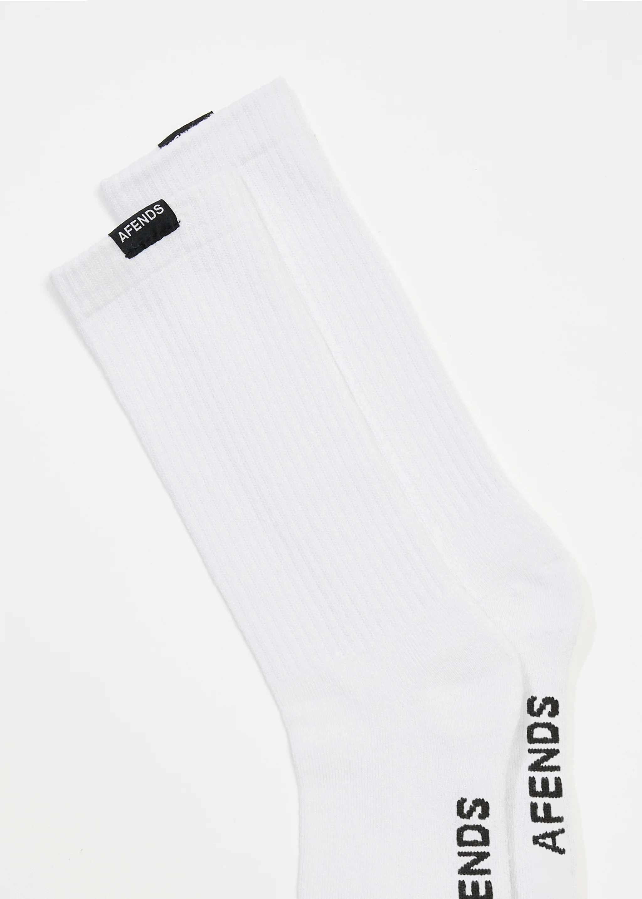 AFENDS Mens Everyday - Socks One Pack - White - Image 2