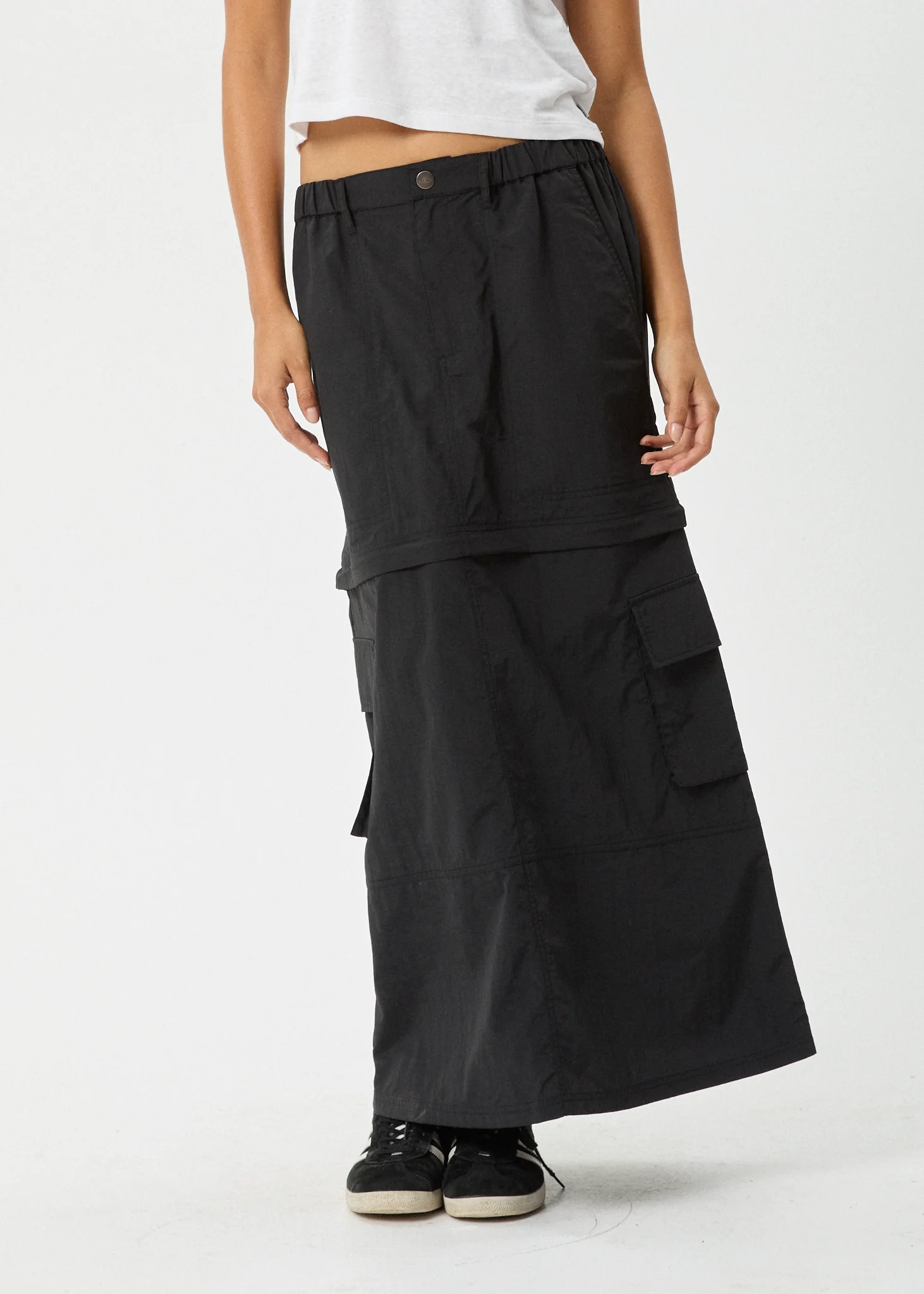 AFENDS Womens Instinct - Zip Off Maxi Skirt - Black - Image 3
