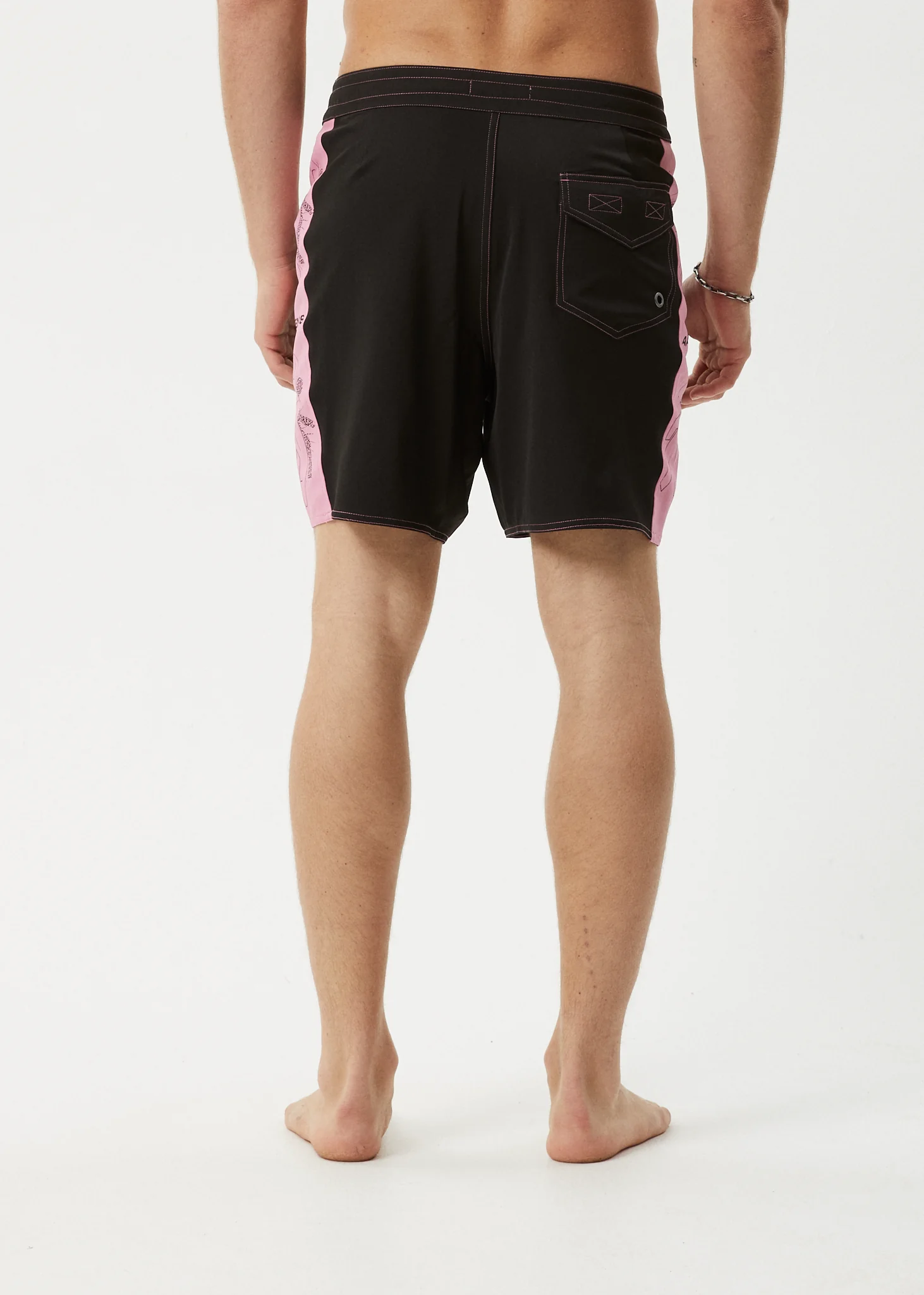 AFENDS Mens Altered - Surf Related Boardshort 18" - Black - Image 6