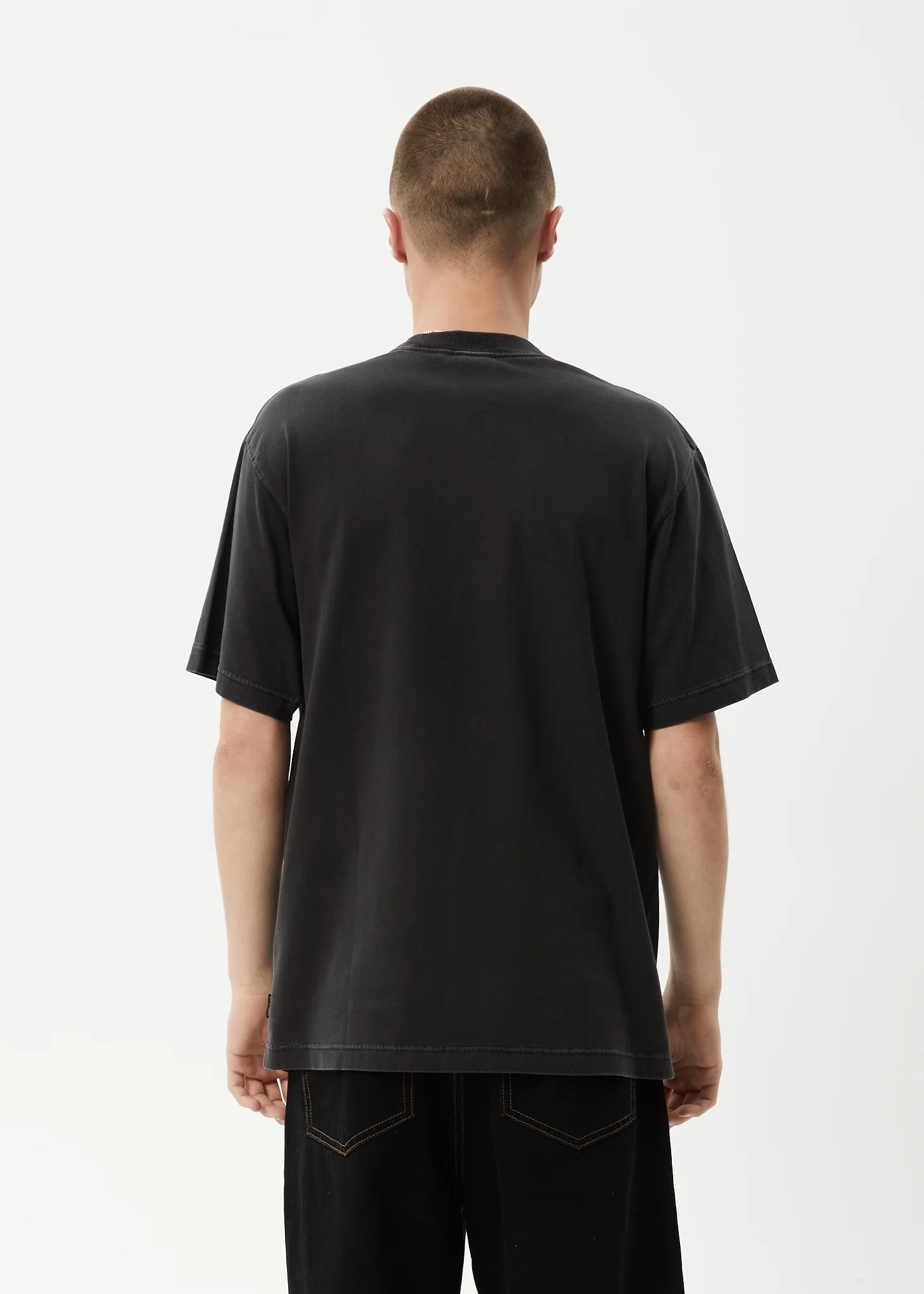 AFENDS Mens Apocalypso - Retro Tee - Stone Black - Image 6