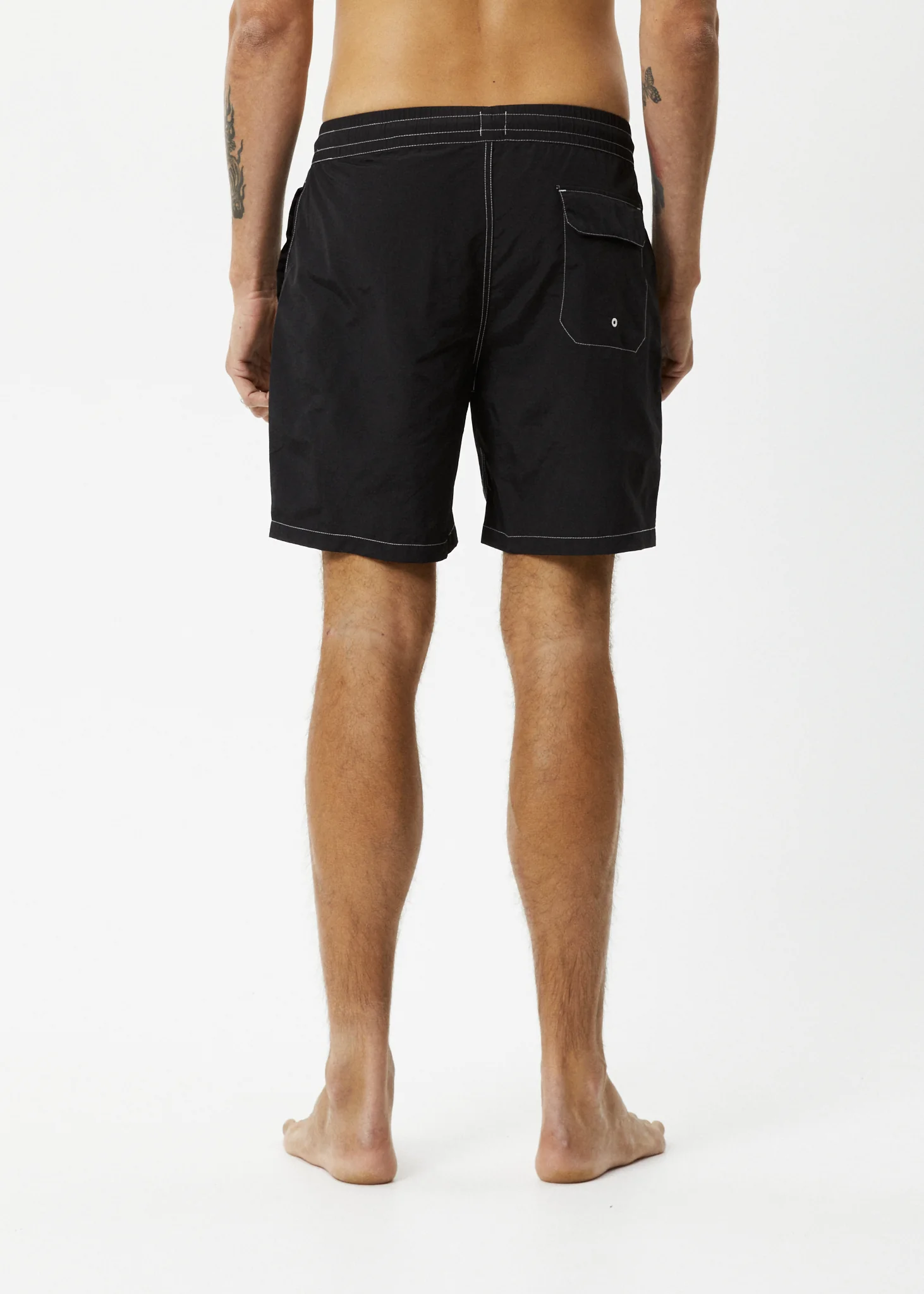 AFENDS Mens Baywatch - Swim Short 18" - Black - Image 4