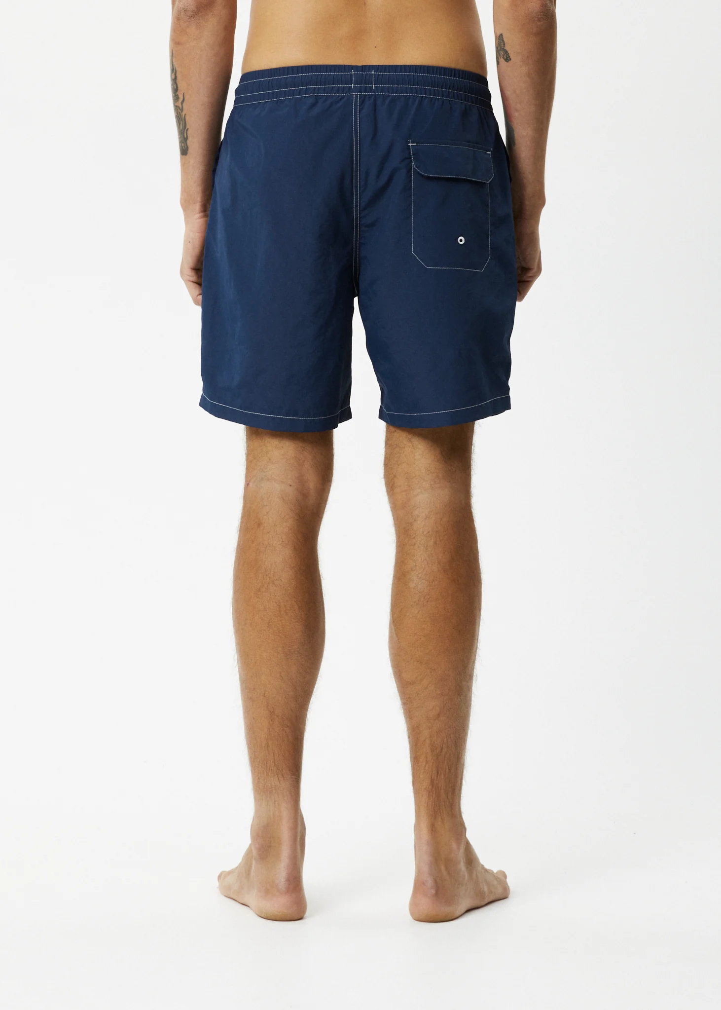 AFENDS Mens Baywatch - Swim Short 18" - Navy - Image 4