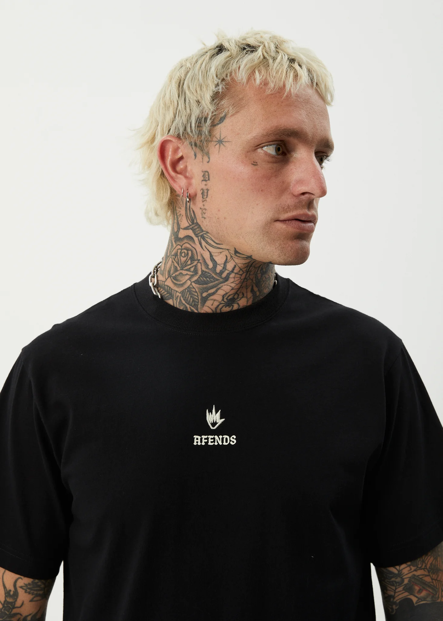 AFENDS Mens Burnin - Retro Tee - Black - Image 6