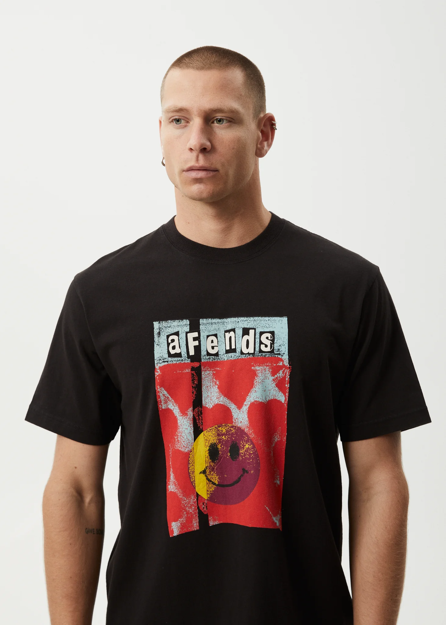 AFENDS Mens Dime Bag - Retro Tee - Black - Image 6