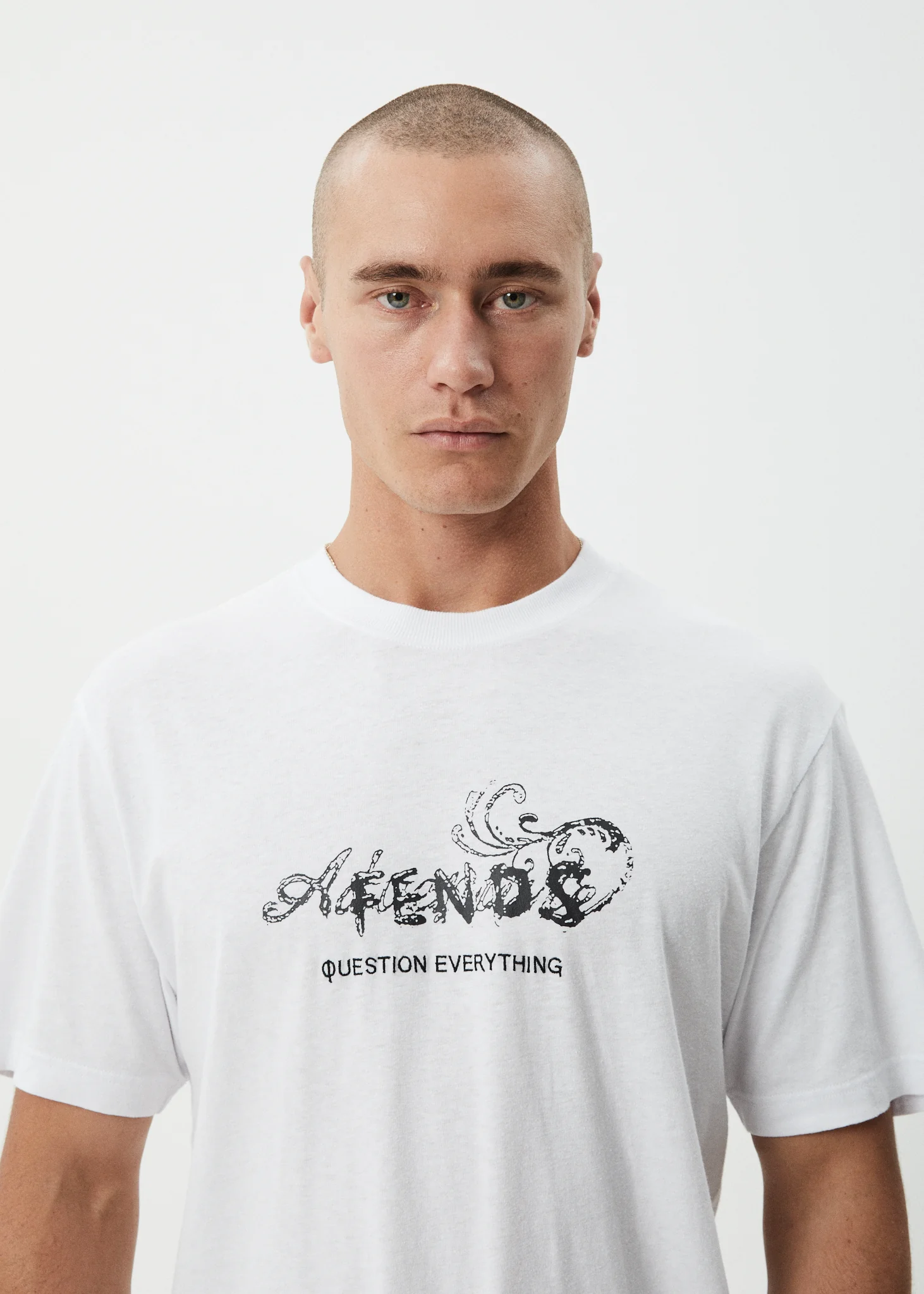 AFENDS Mens Dreamer - Retro Tee - White - Image 6