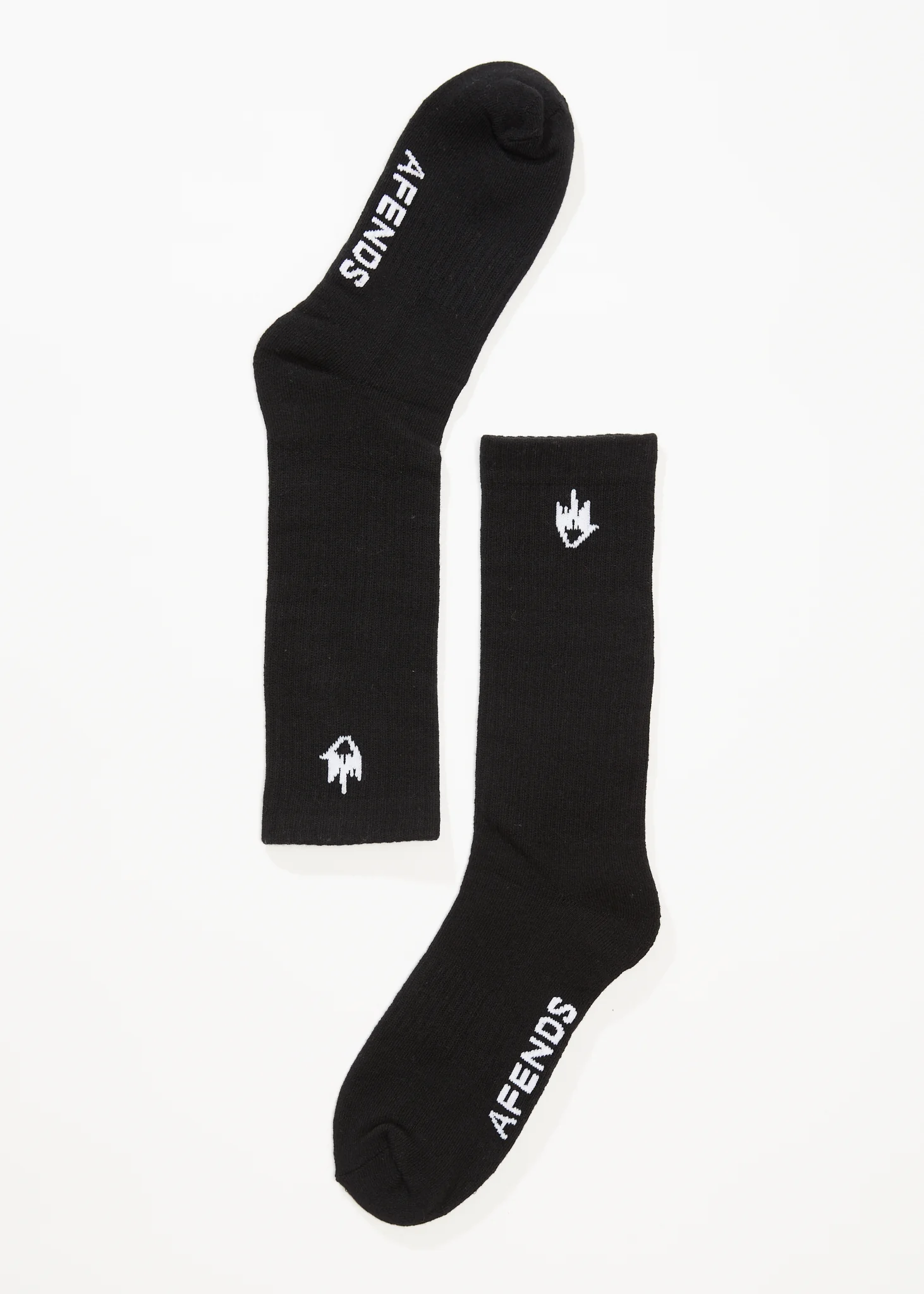 AFENDS Mens Flame - Socks Three Pack - Black - Image 2