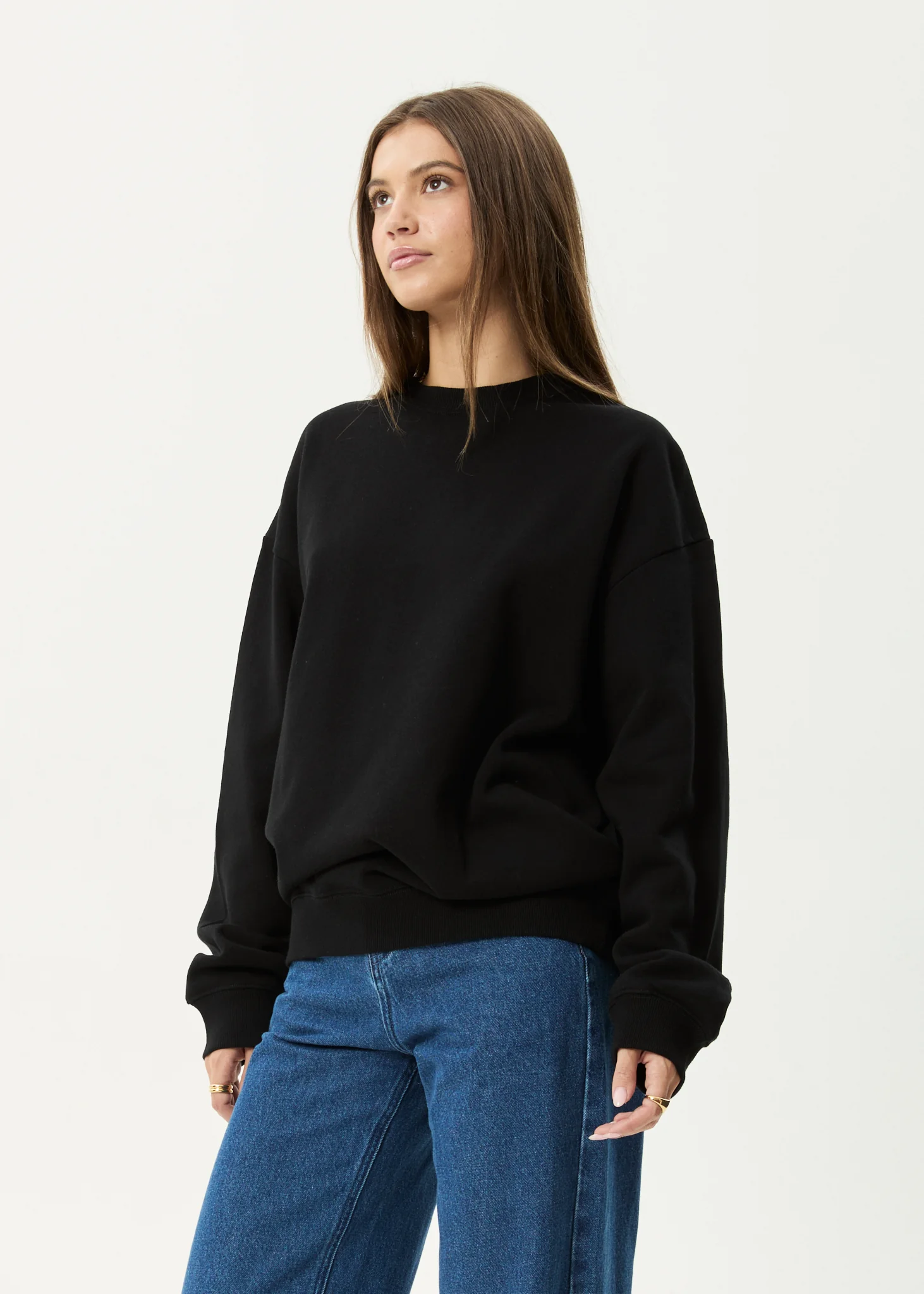 AFENDS Mens Genesis - Crew Neck Jumper - Black - Image 4