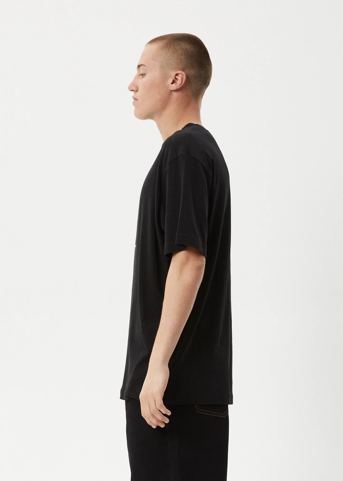 AFENDS Mens Global - Retro Tee - Black - Image 5
