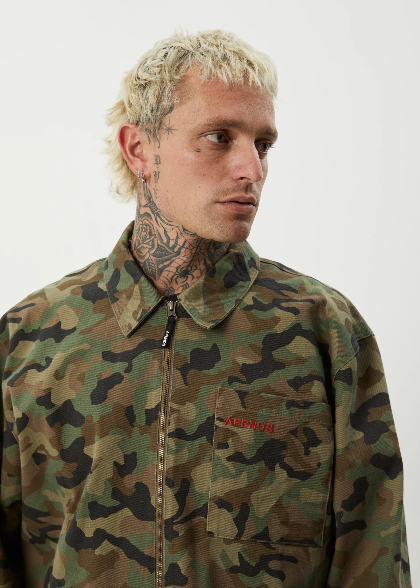 AFENDS Mens Hidden Oracle - Workwear Jacket - Hidden - Image 17