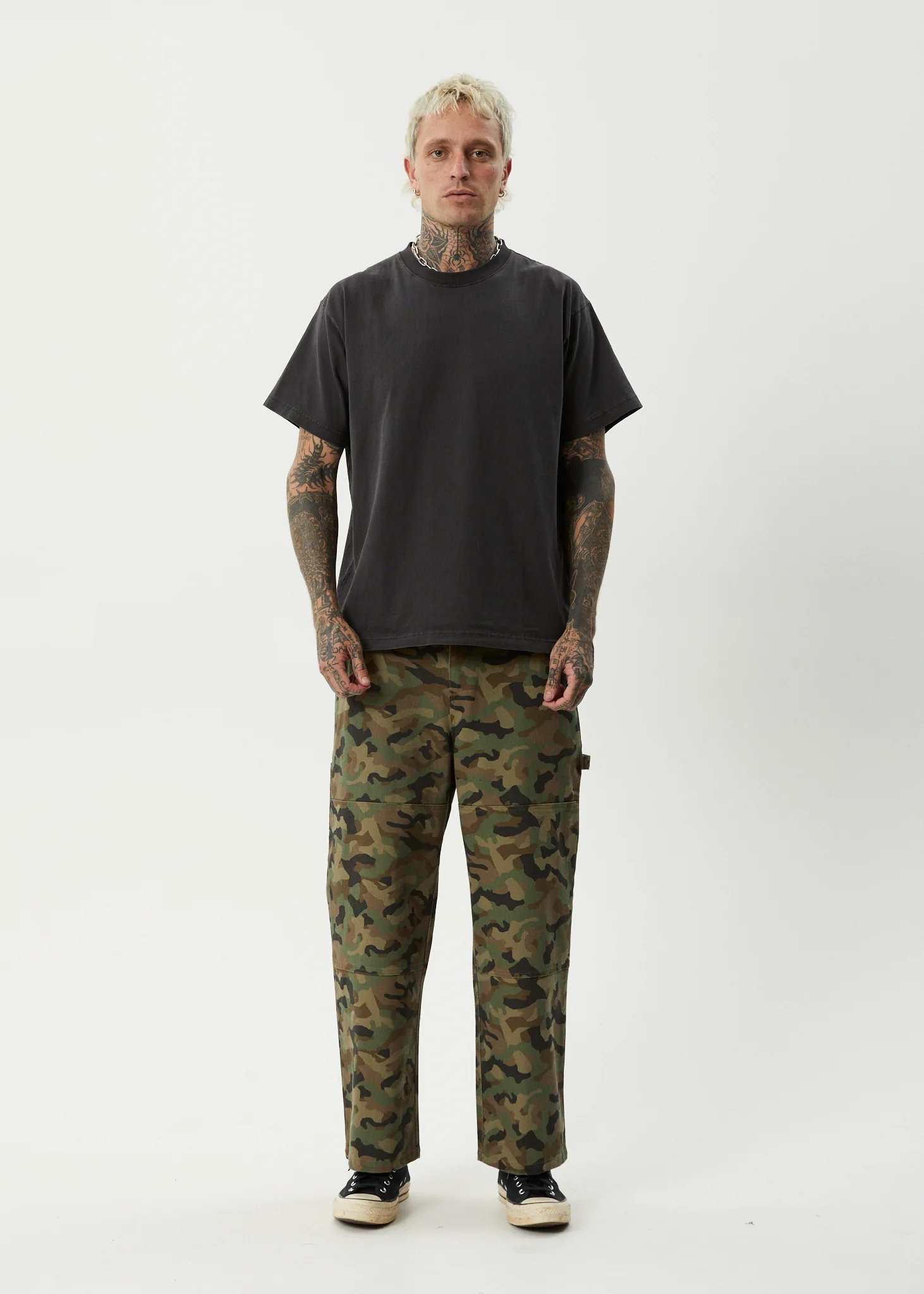 AFENDS Mens Hidden Richmond - Denim Workwear Pant - Hidden - Image 8