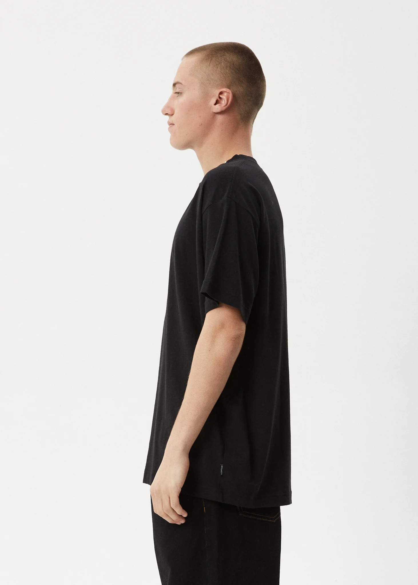 AFENDS Mens High Priority - Boxy Tee - Black - Image 5