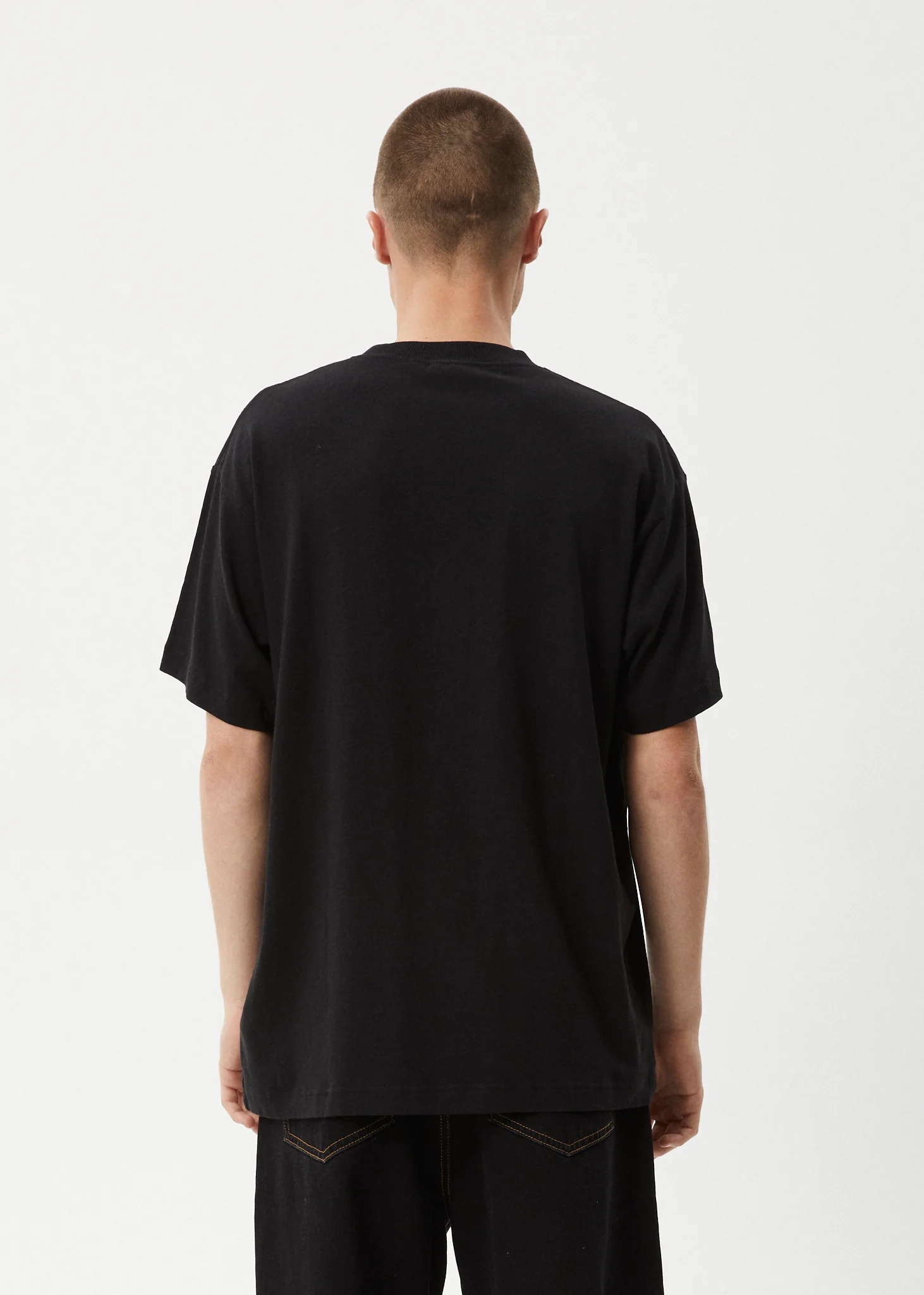AFENDS Mens High Priority - Boxy Tee - Black - Image 6