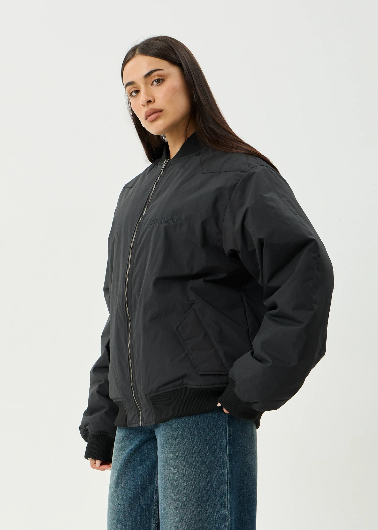 AFENDS Mens No More Bombs - Bomber Jacket - Black - Image 6