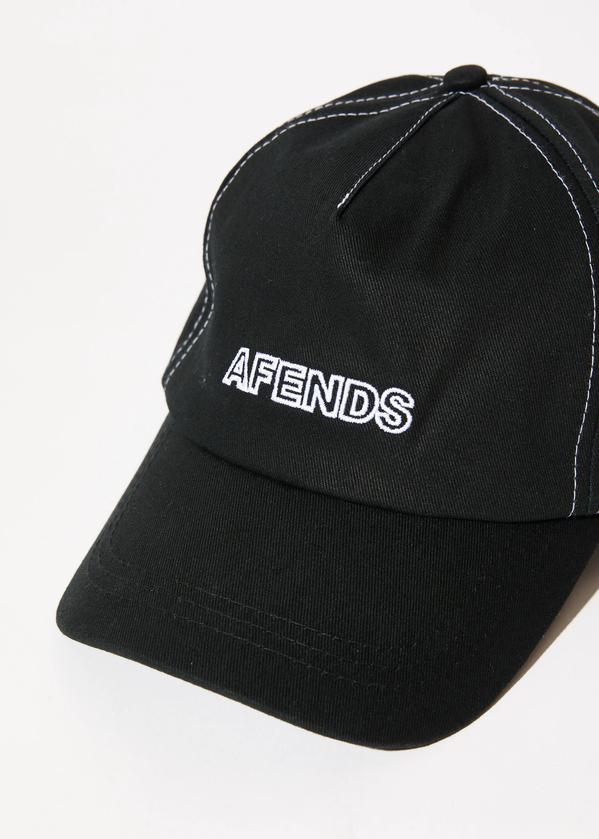AFENDS Mens Outline - Trucker Cap - Black - Image 4