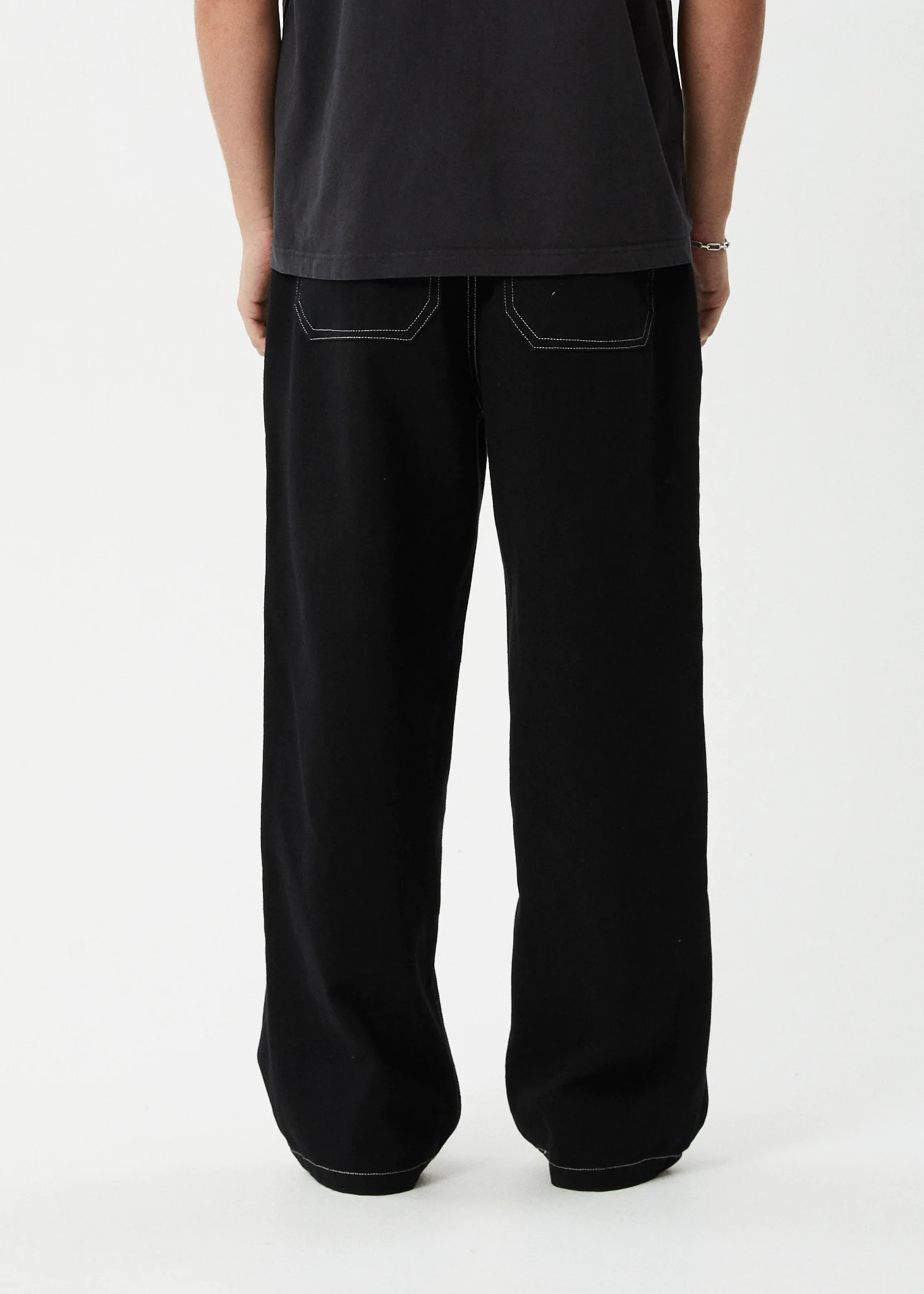 AFENDS Mens Pablo - Baggy Pant - Black - Image 5