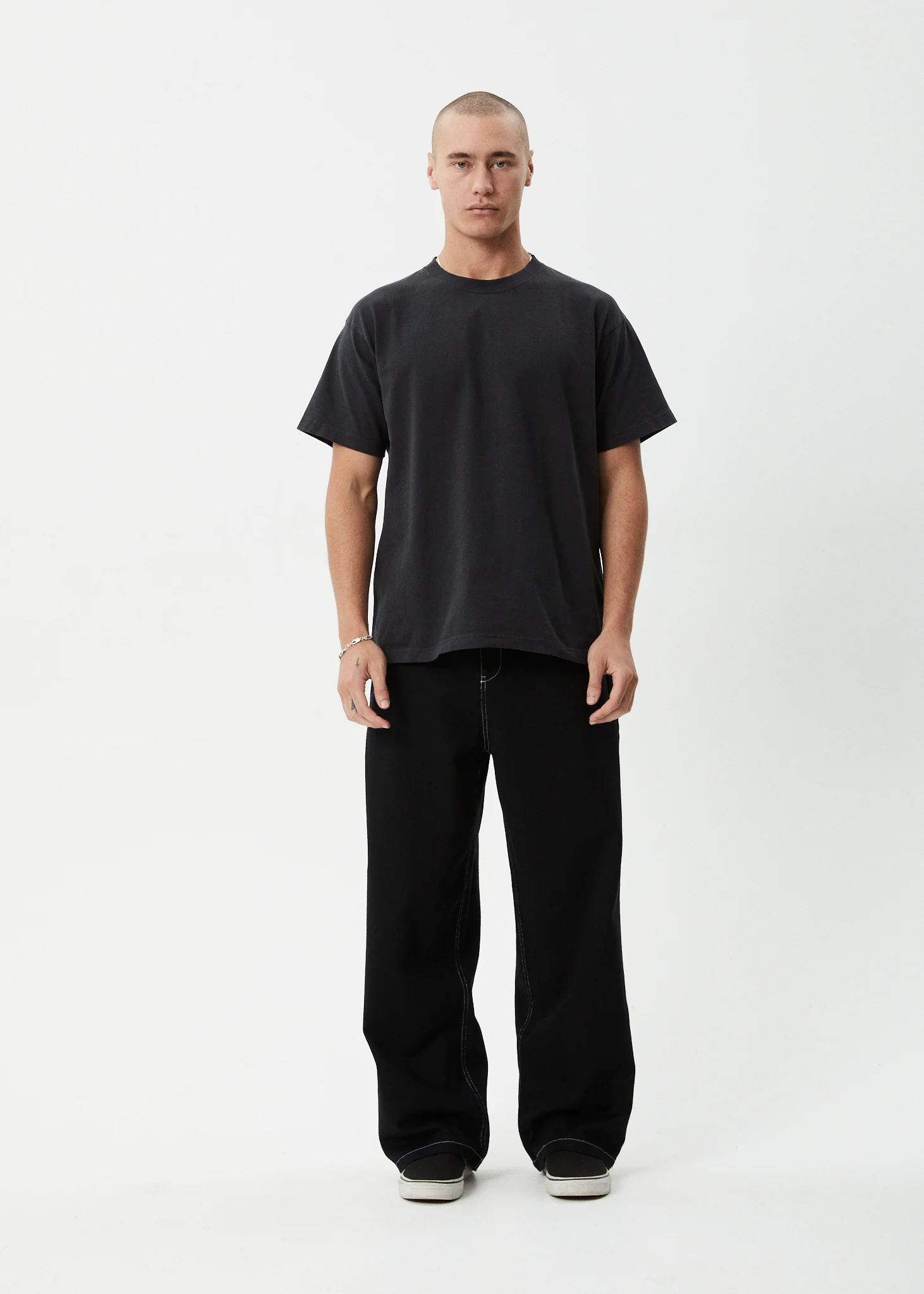 AFENDS Mens Pablo - Baggy Pant - Black - Image 6