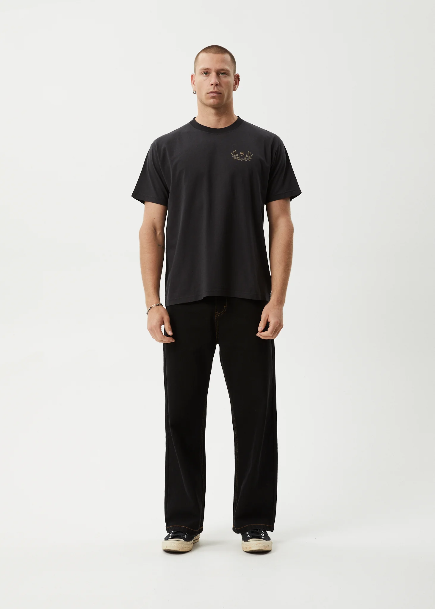 AFENDS Mens Surf Related - Boxy Tee - Stone Black - Image 8