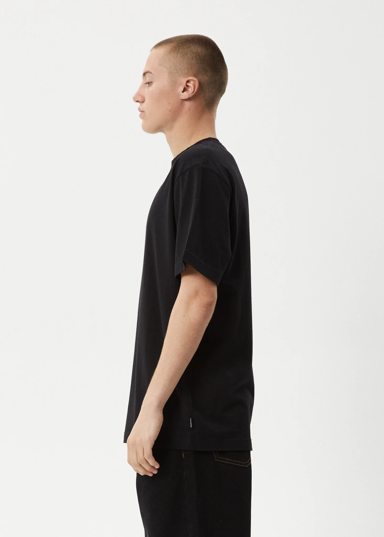 AFENDS Mens Tread - Retro Tee - Black - Image 6