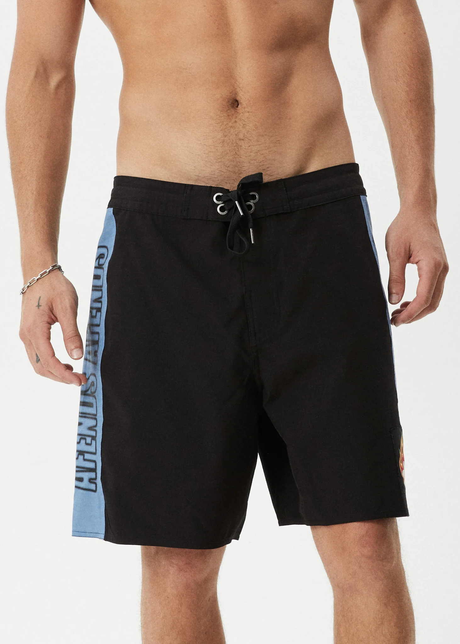 AFENDS Mens Tropics - Boardshort 18" - Black - Image 2