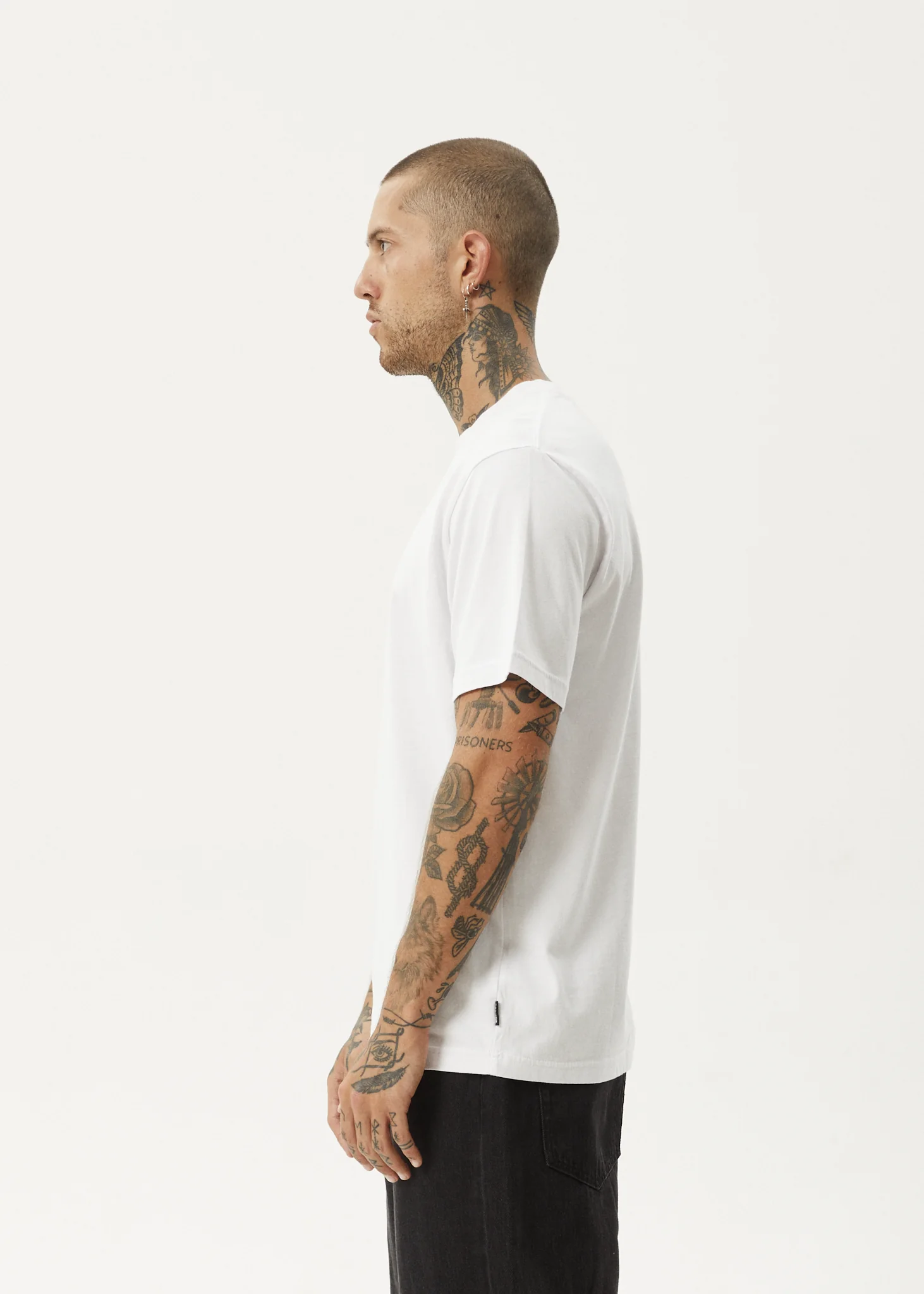AFENDS Mens Vinyl - Retro Tee - White - Image 4