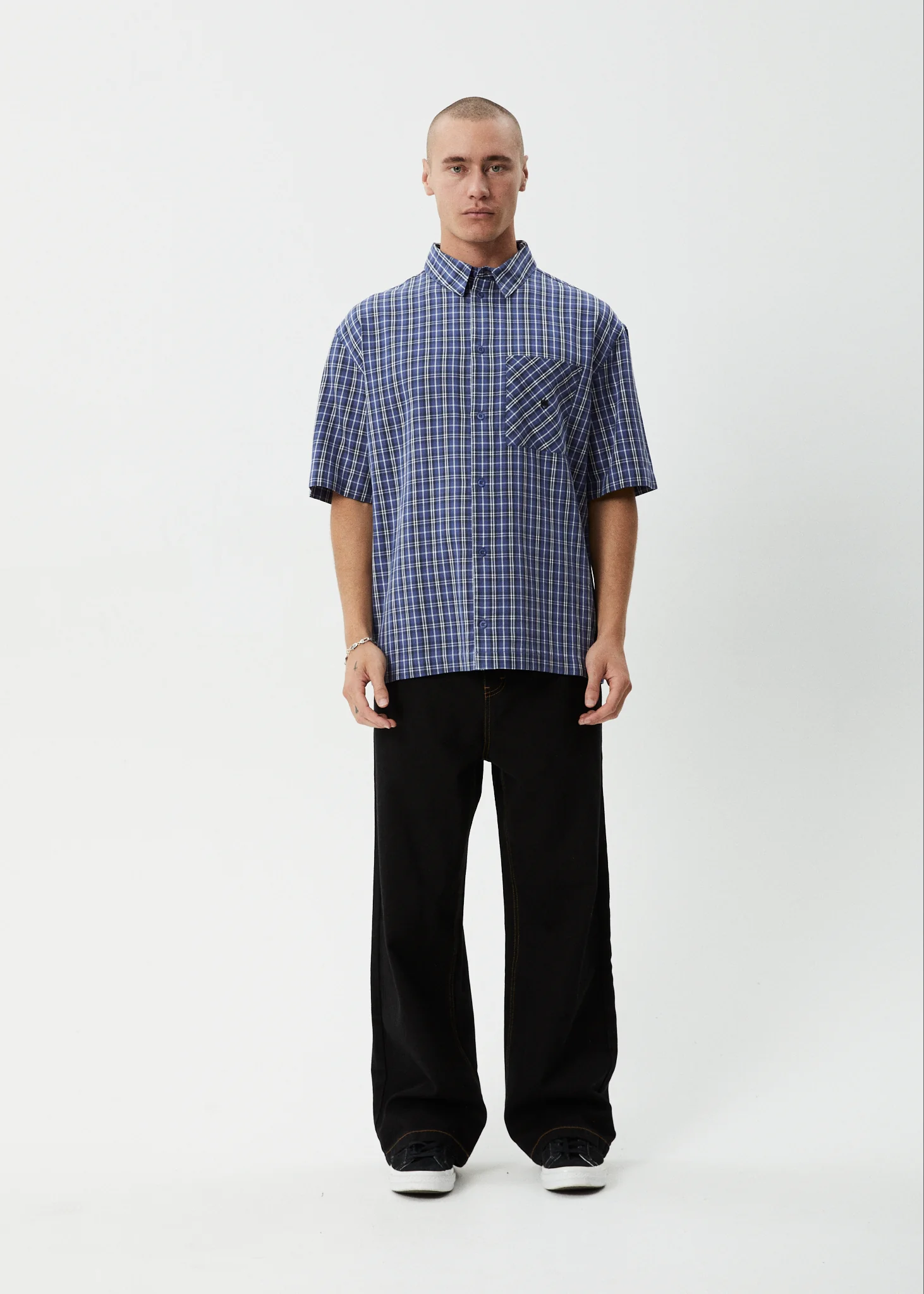 AFENDS Mens Shipwreck - Short Sleeve Shirt - Marlin - Image 13