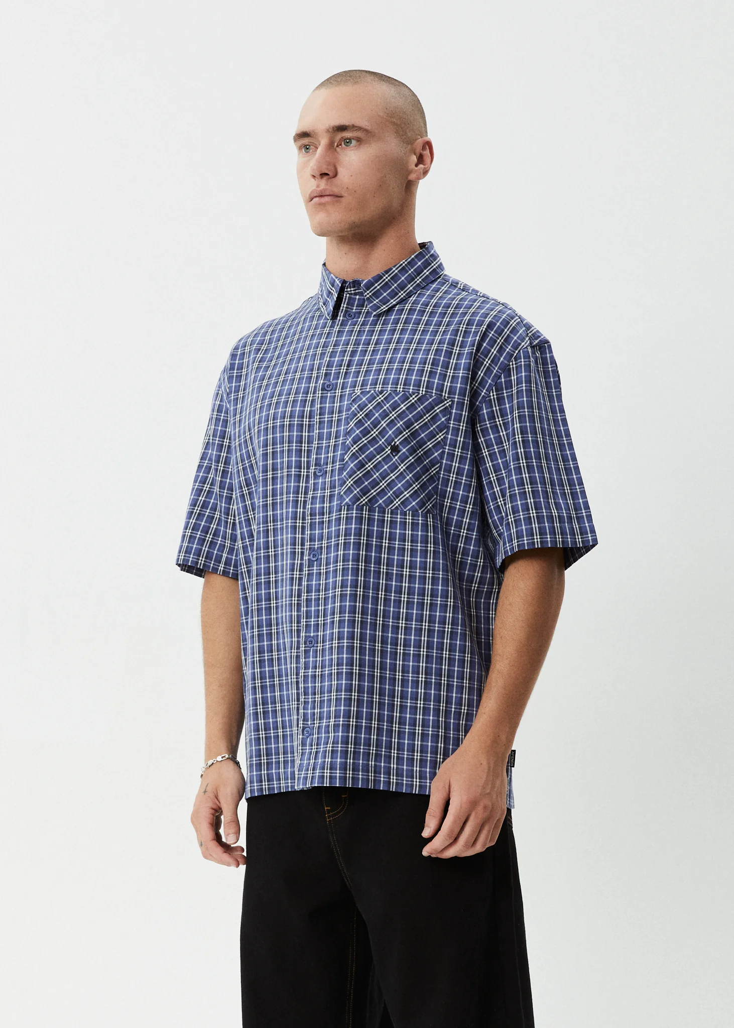 AFENDS Mens Shipwreck - Short Sleeve Shirt - Marlin - Image 7