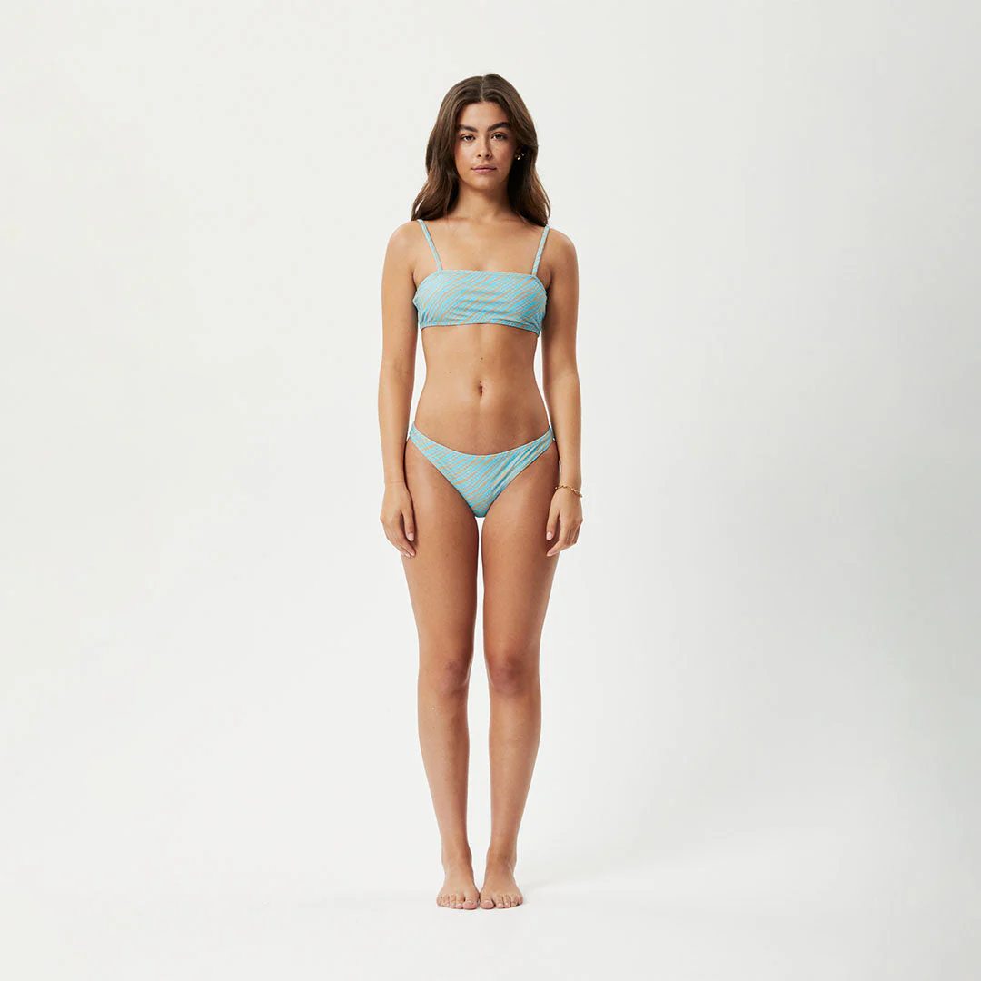 AFENDS Womens Adi - Bikini Top - Blue Stripe - Image 6