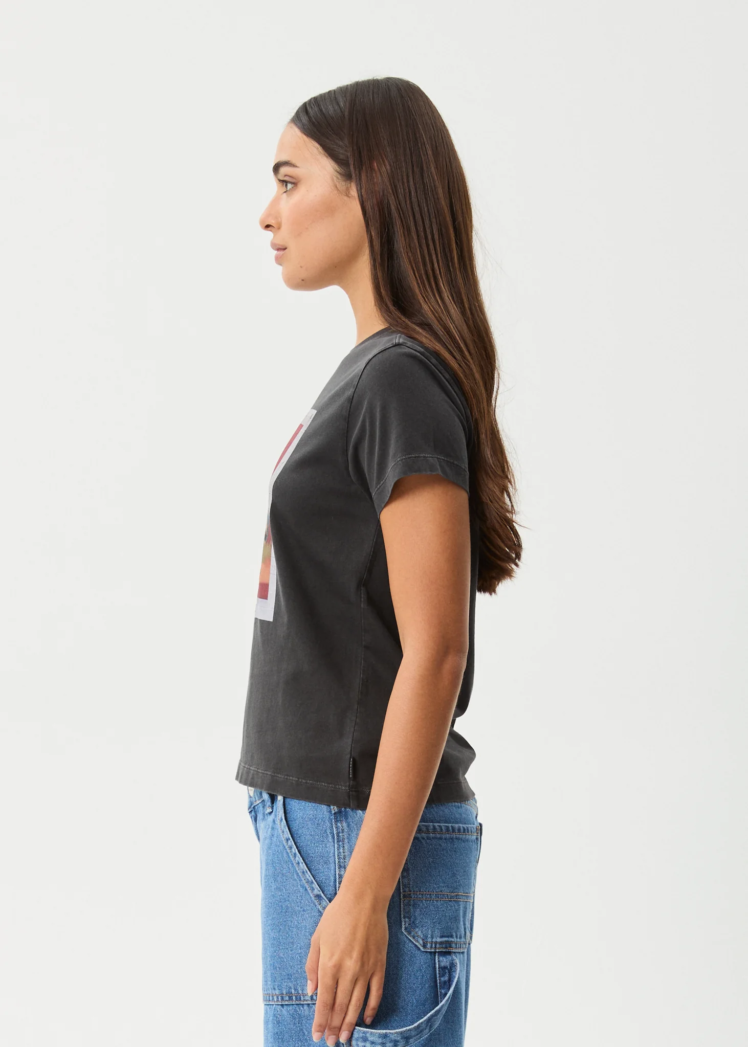 AFENDS Womens Apocalypso - Regular Tee - Stone Black - Image 4