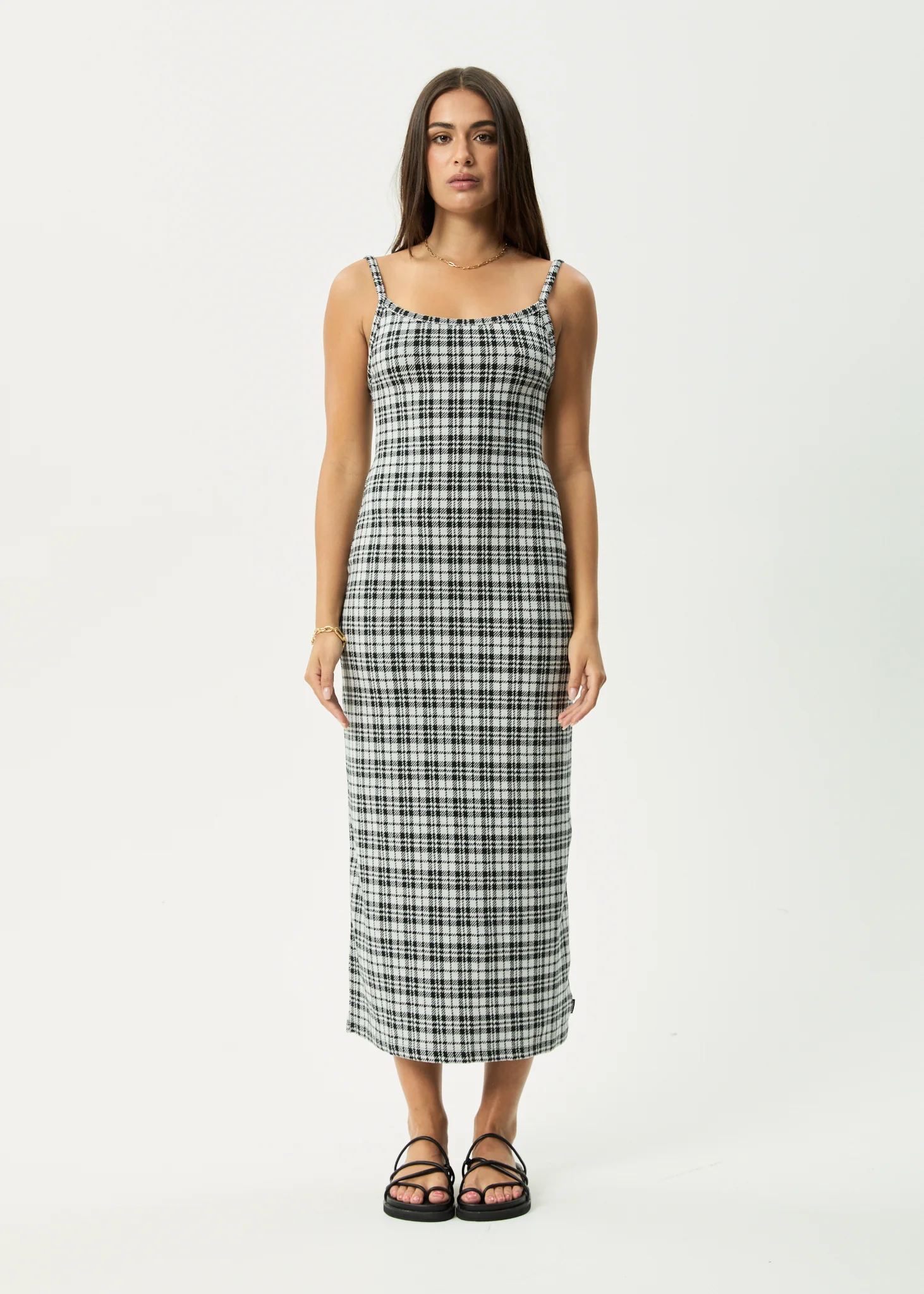 AFENDS Womens Blair - Maxi Dress - Black / White - Image 2