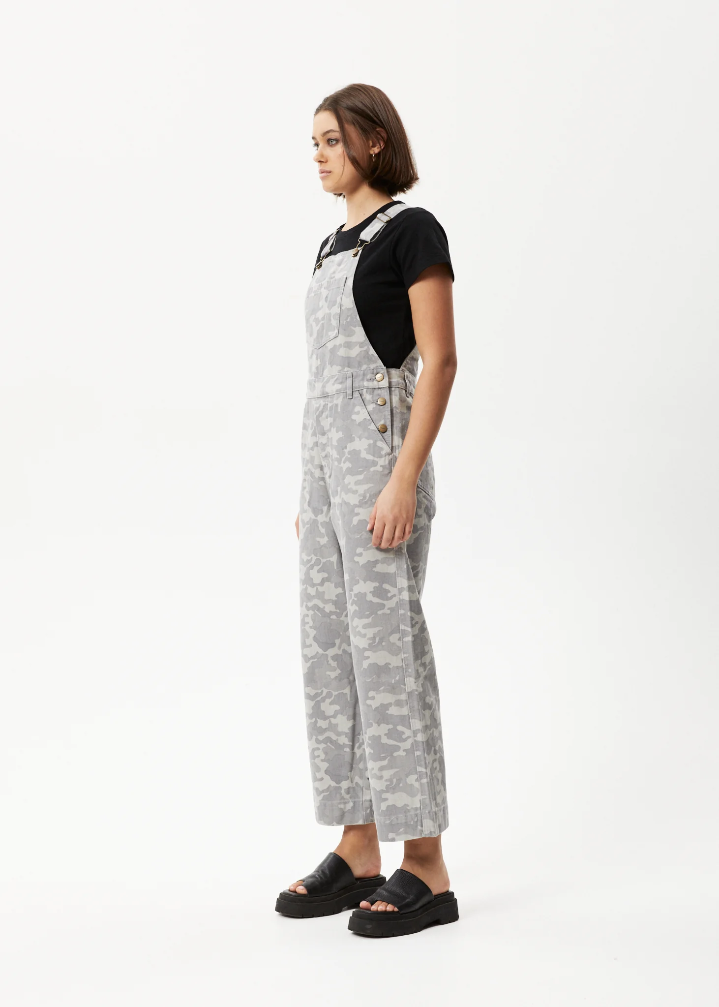 AFENDS Womens Cadet Lucie - Denim Overall - Camo - Image 5