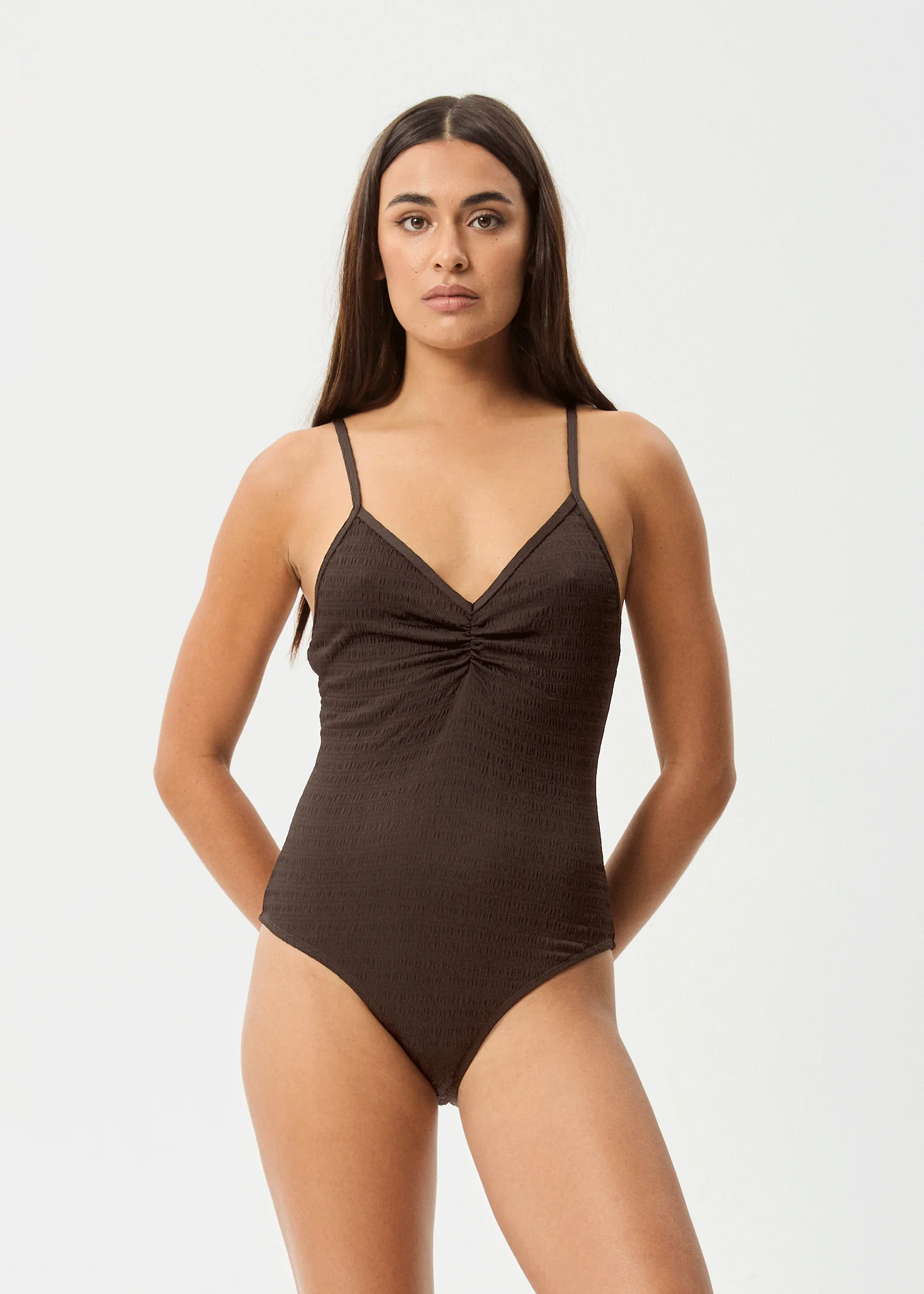 AFENDS Womens Cleo - One Piece - Coffee - Image 3