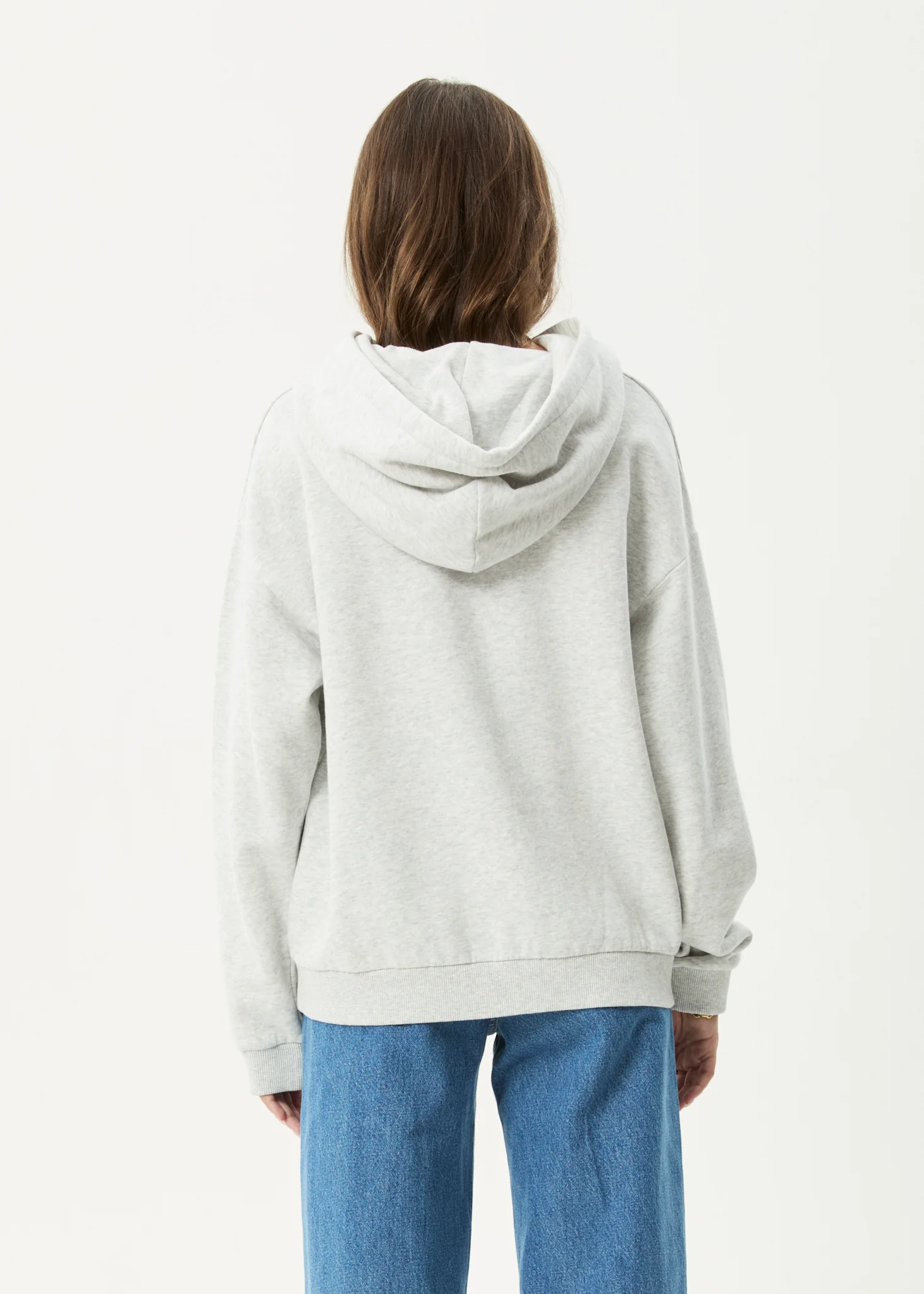 AFENDS Womens Cosmic Cow -  Hoodie - Grey Marle - Image 6