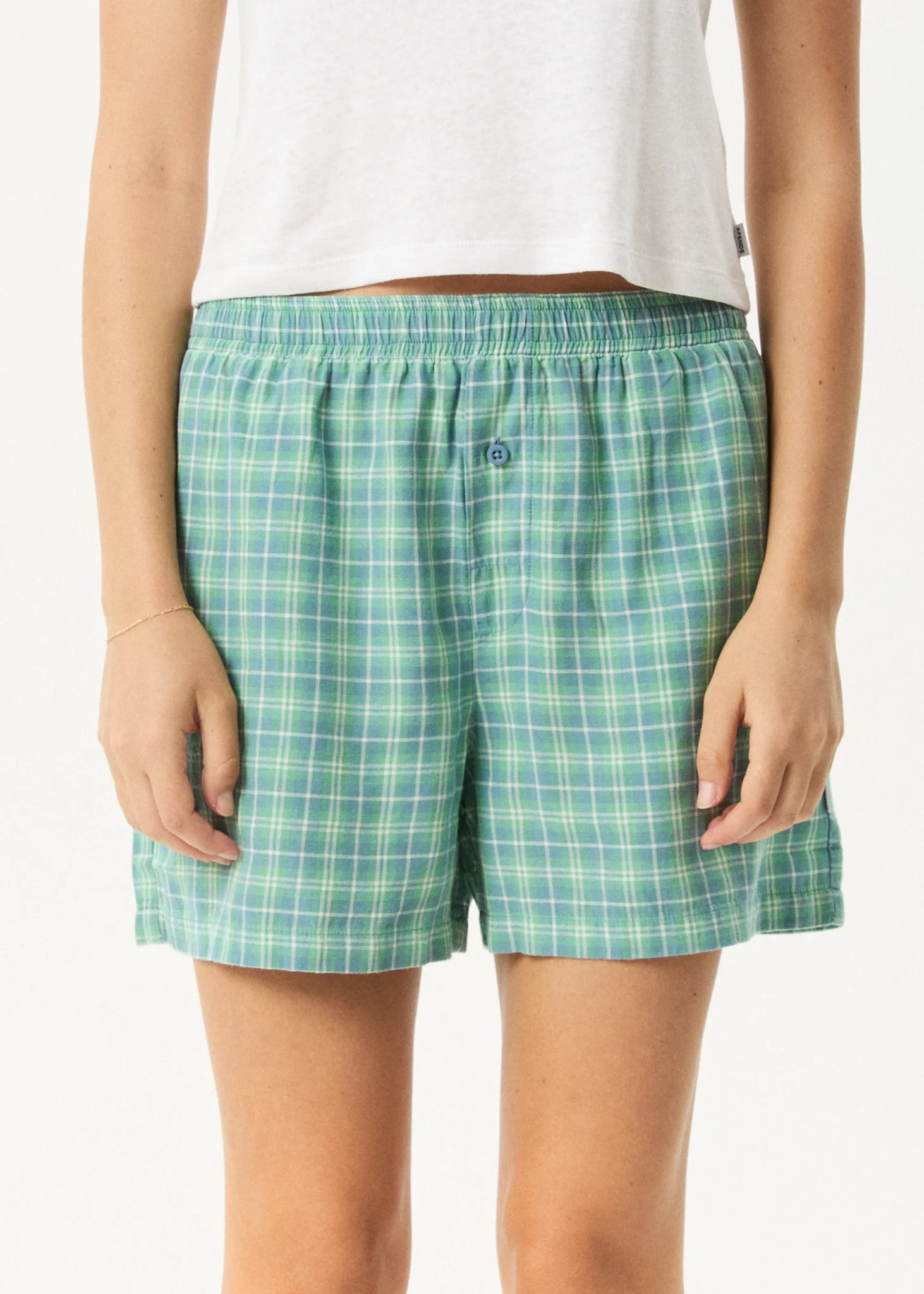 AFENDS Womens Creator - Boxer Short - Pine - Image 2