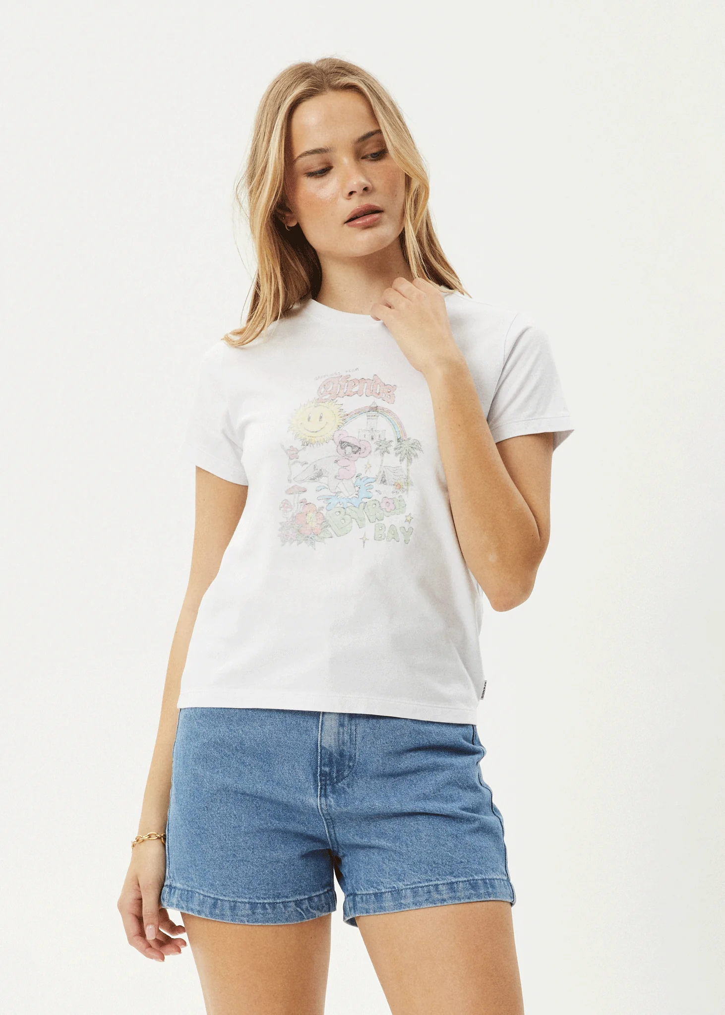 AFENDS Womens Greetings - Regular Tee - White - Image 2