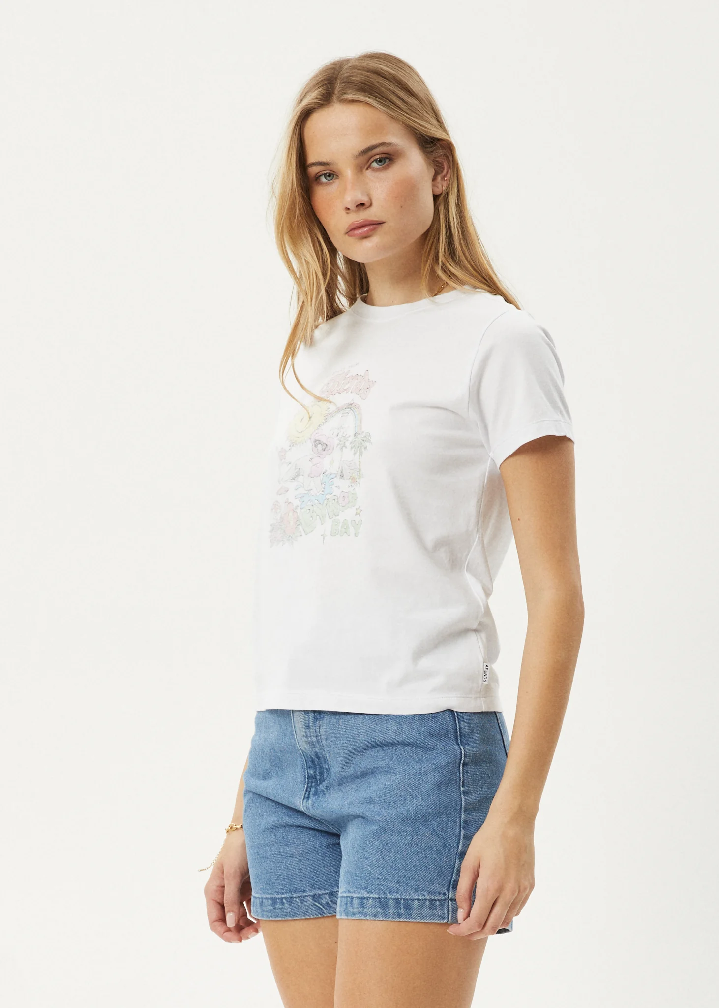 AFENDS Womens Greetings - Regular Tee - White - Image 3