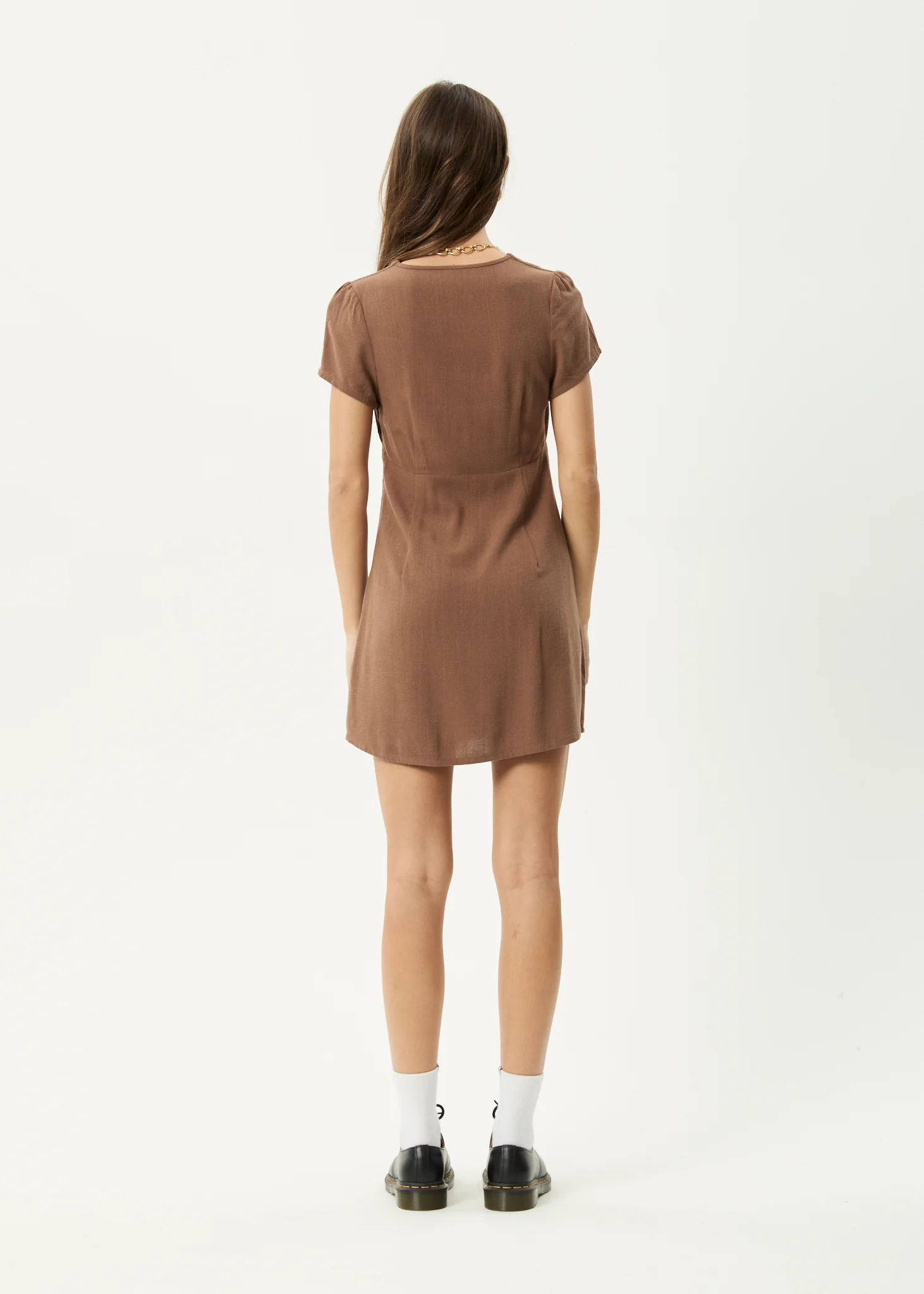 AFENDS Womens Hartley - Mini Dress - Cinnamon - Image 5