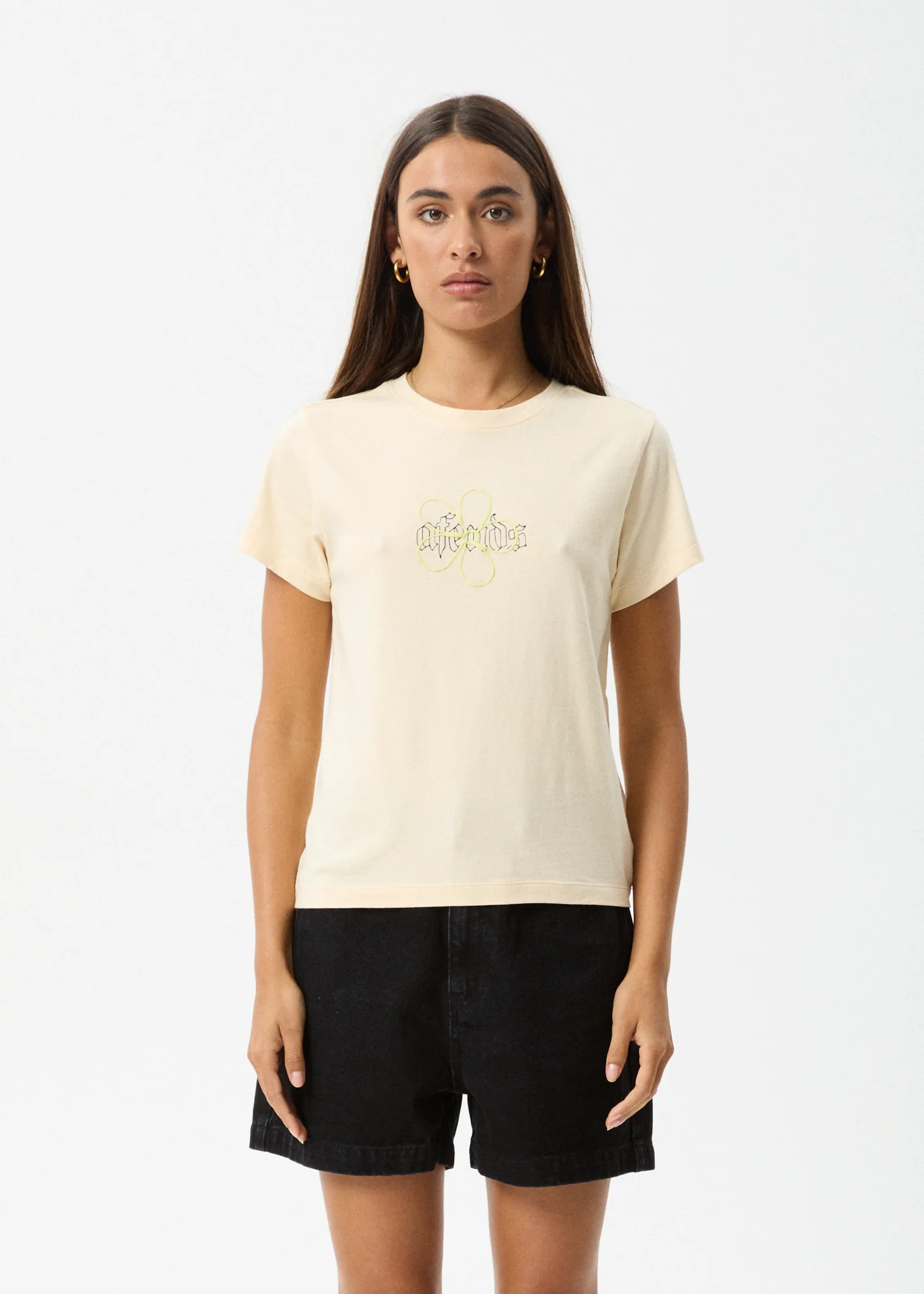 AFENDS Womens Heidi - Regular Tee - Sand - Image 2