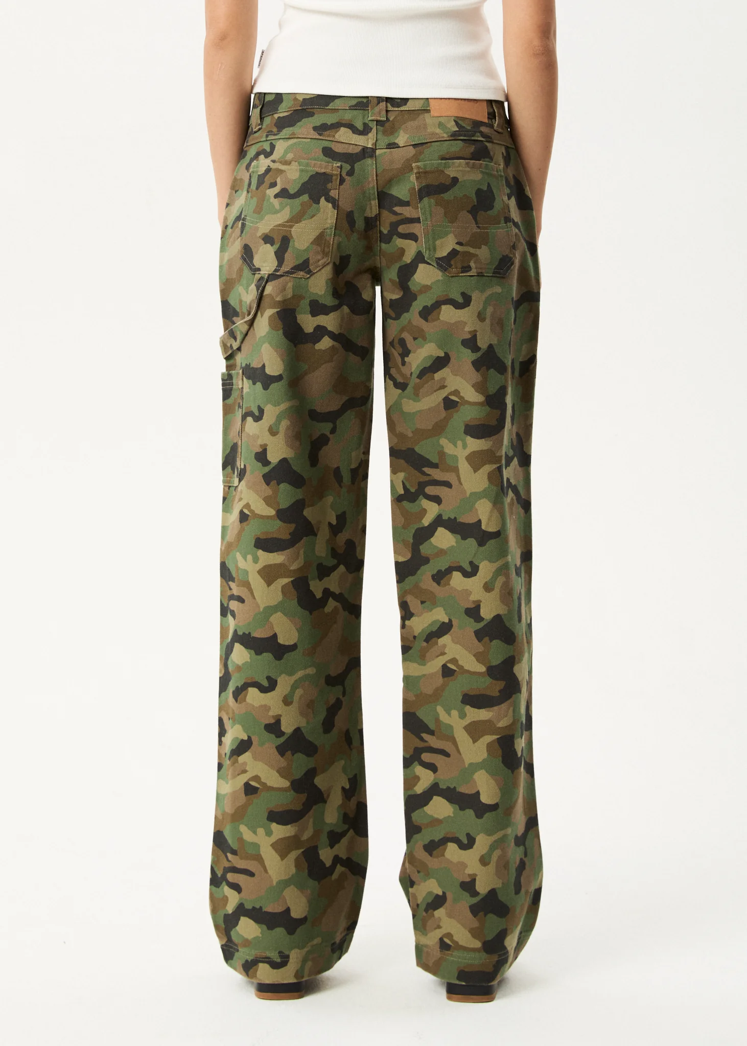 AFENDS Womens Hidden Lexi - Low Rise Workwear Pant - Hidden - Image 5