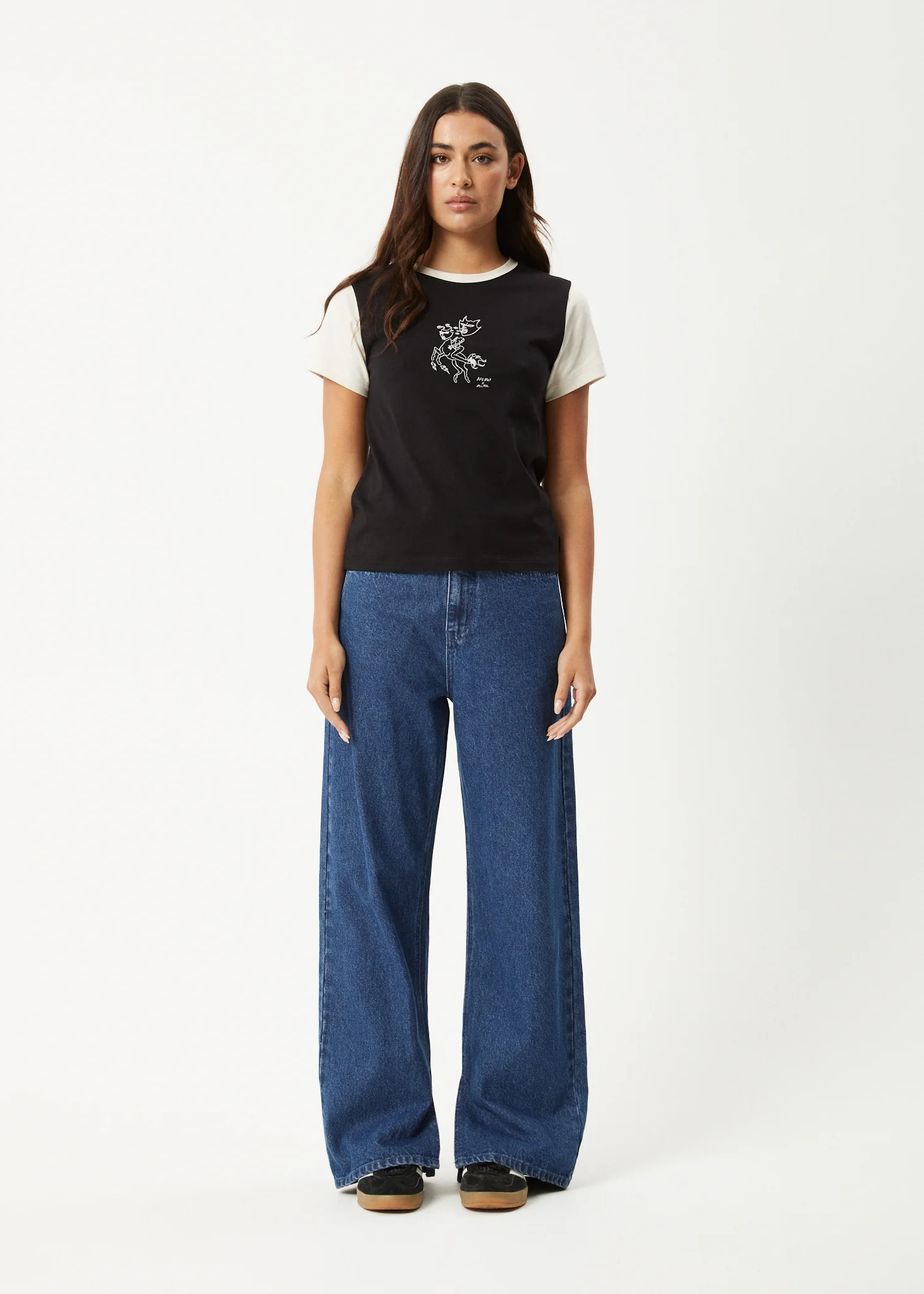 AFENDS Womens Karlee -  Regular Tee - Black - Image 6