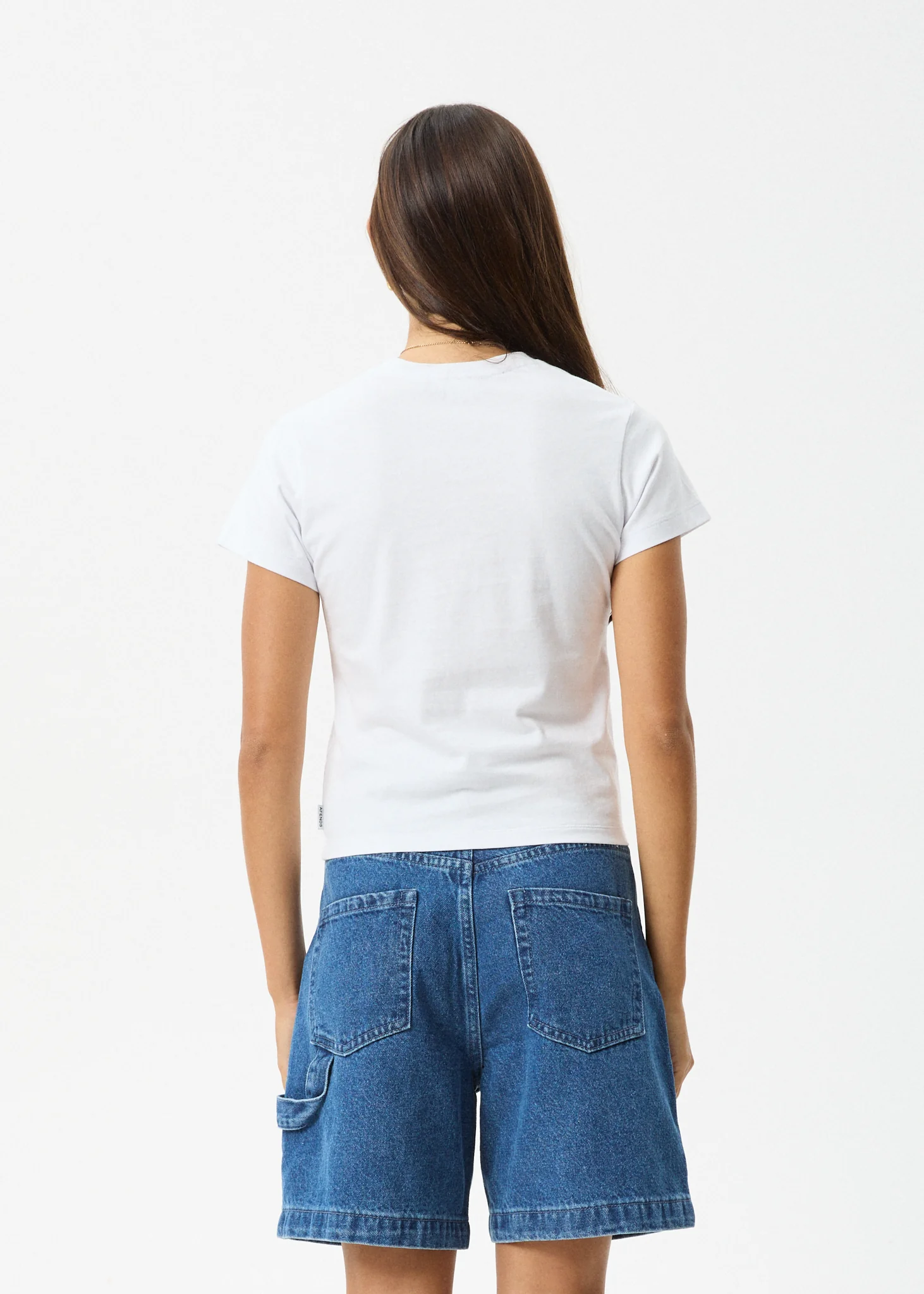 AFENDS Womens Keyhole - Baby Tee - White - Image 5