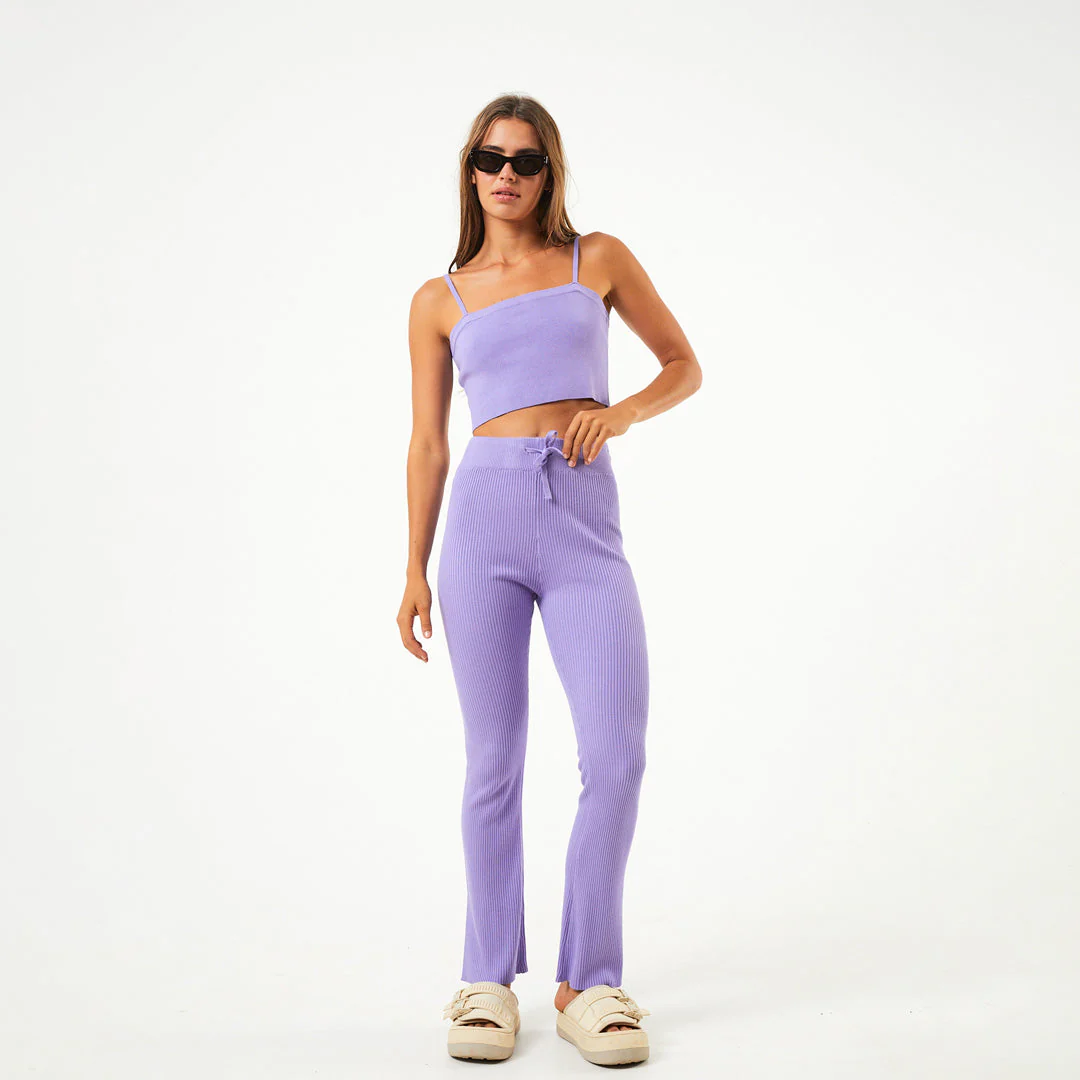 AFENDS Womens Lula - Knit Pant - Plum - Image 6