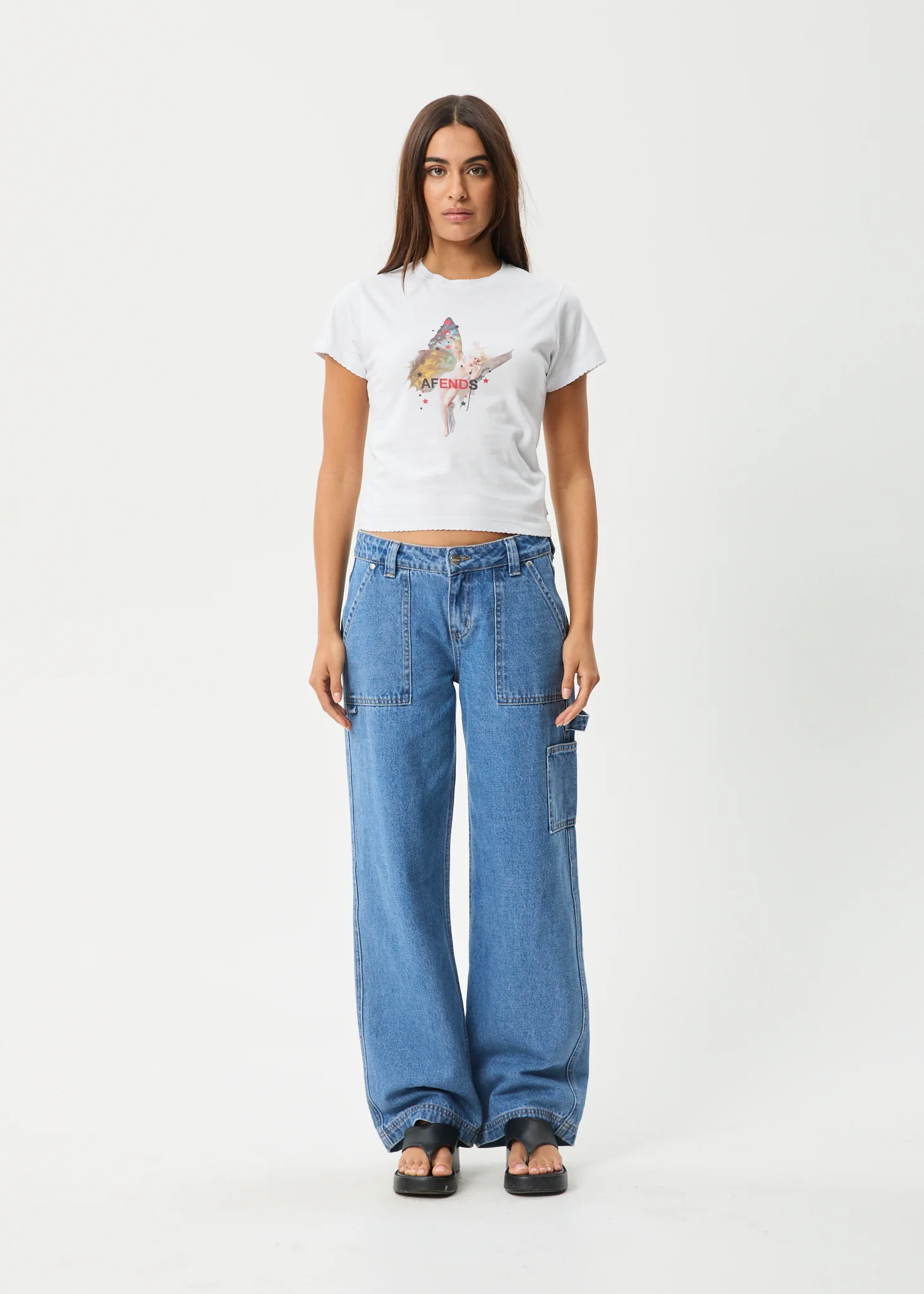 AFENDS Womens Pixie - Baby Tee - White - Image 6