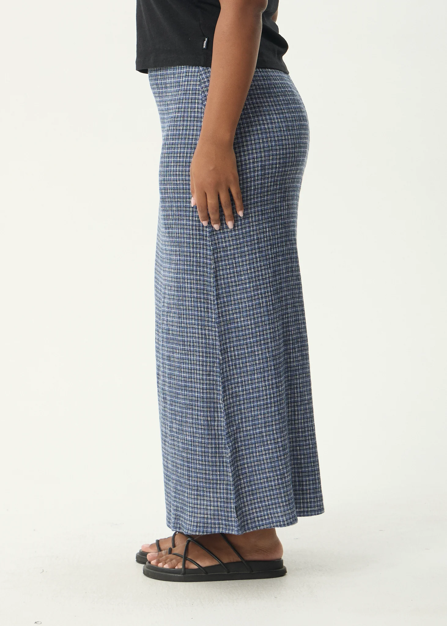 AFENDS Womens Shipwreck - Seersucker Maxi Skirt - Marlin - Image 11
