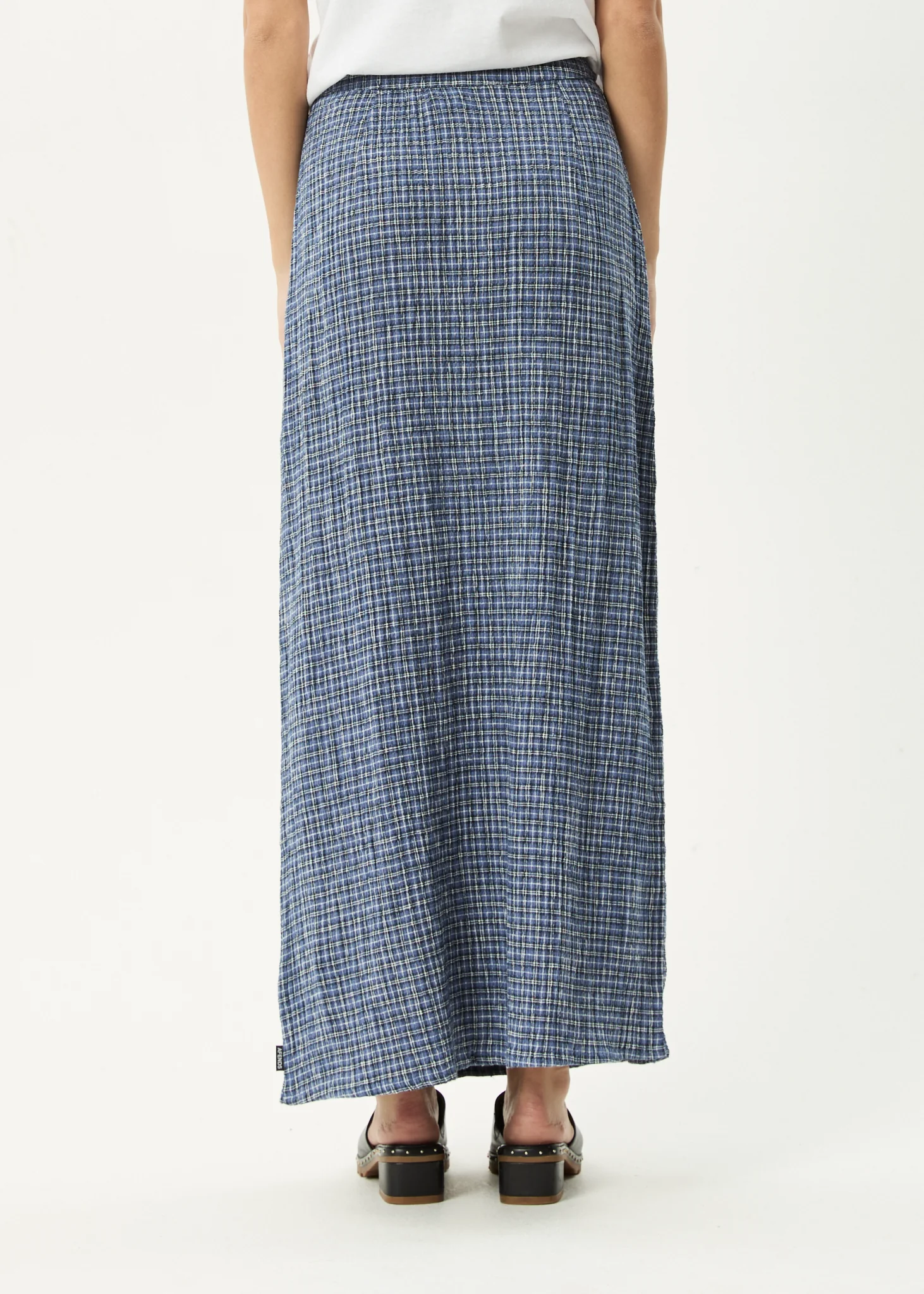 AFENDS Womens Shipwreck - Seersucker Maxi Skirt - Marlin - Image 12