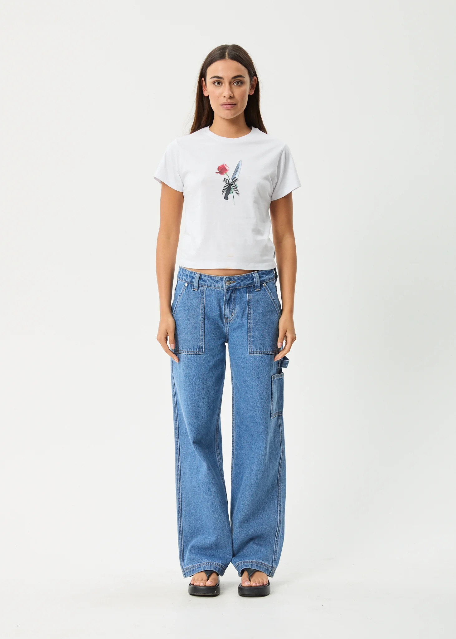 AFENDS Womens Valentine - Baby Tee - White - Image 7